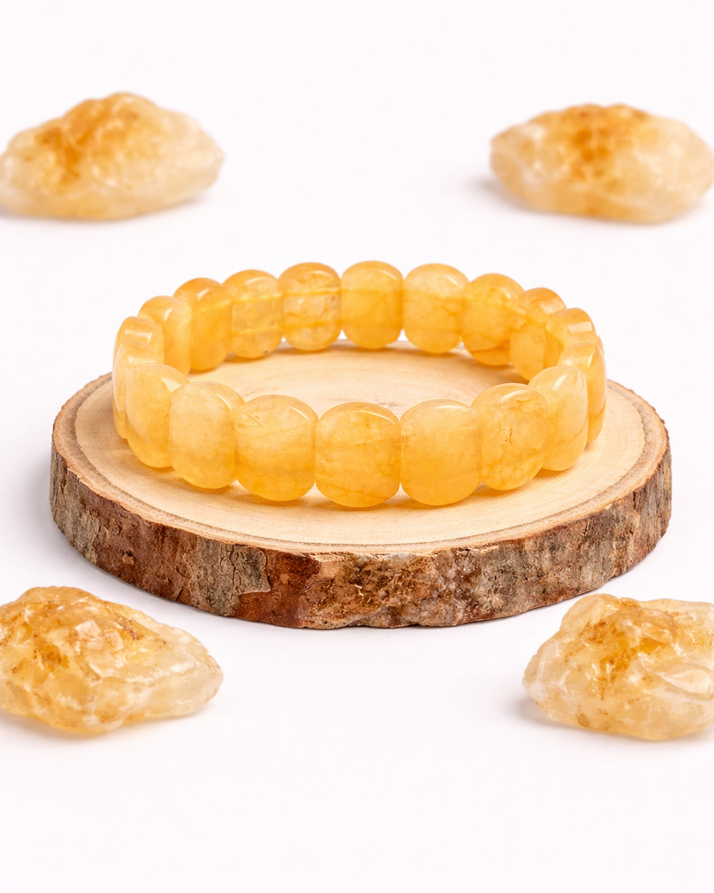 Yellow Quartz Oval Cut Bracelet