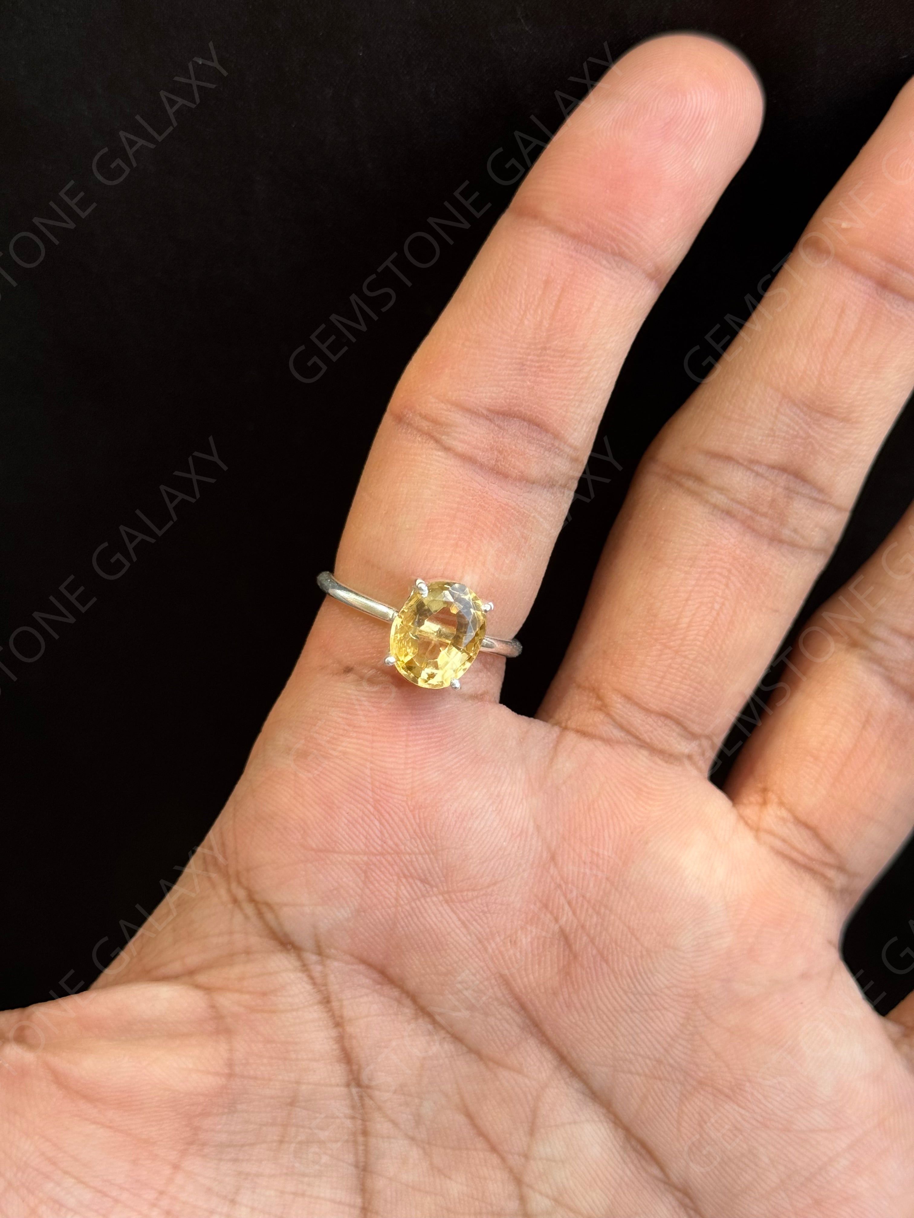Citrine Adjustable Ring