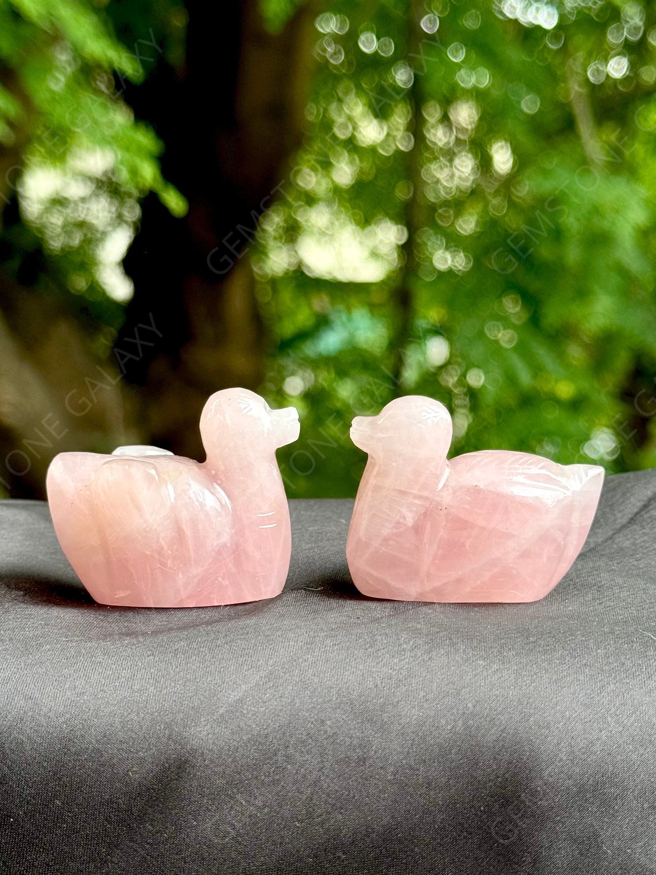 Rose Quartz Duck (Set of 2)