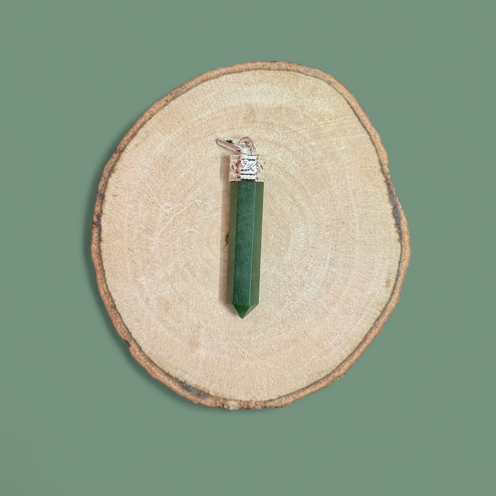 Jade Pencil Pendant
