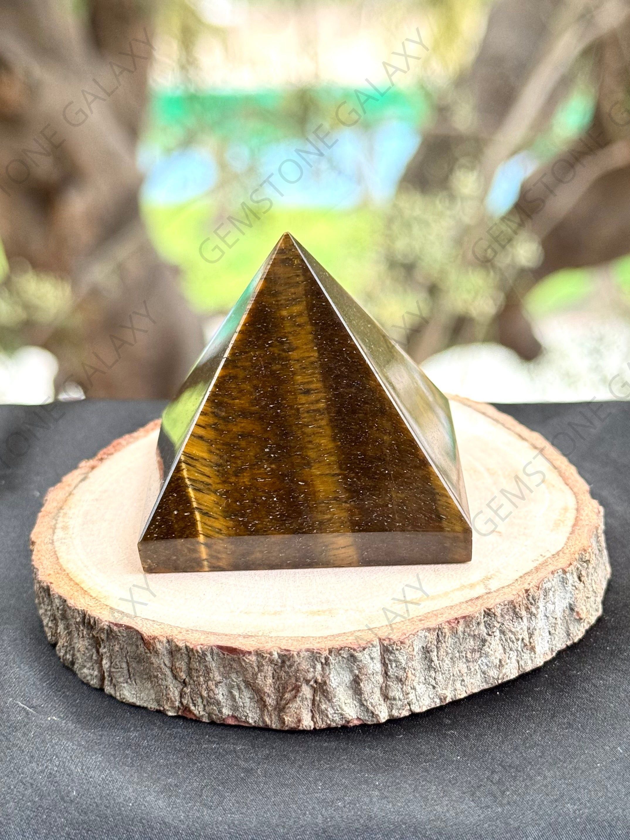Tiger Eye Pyramid
