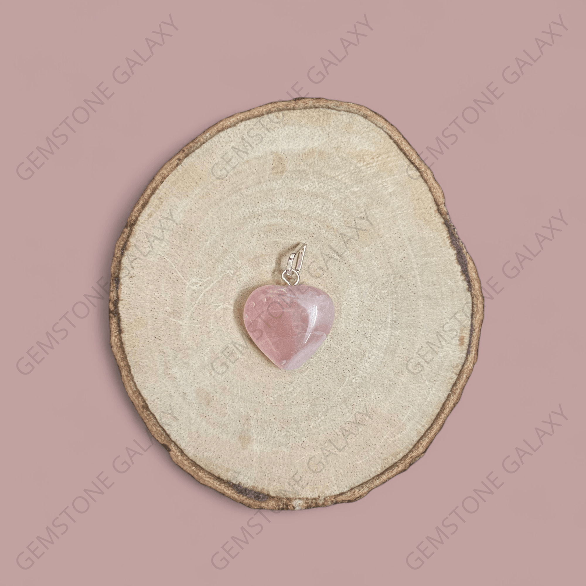 Rose Quartz Heart Pendant