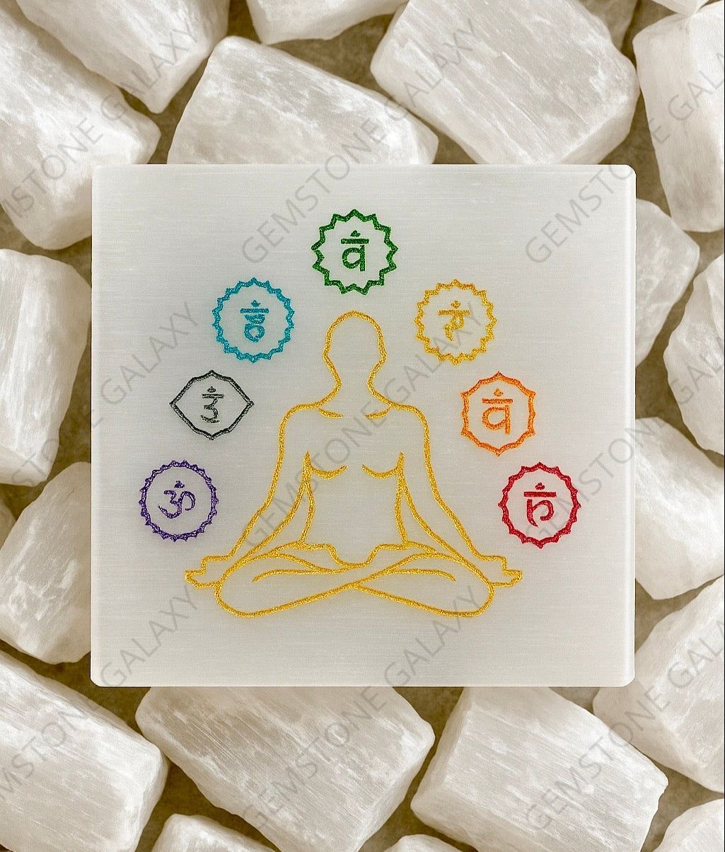 Crystals Charging Selenite Plate