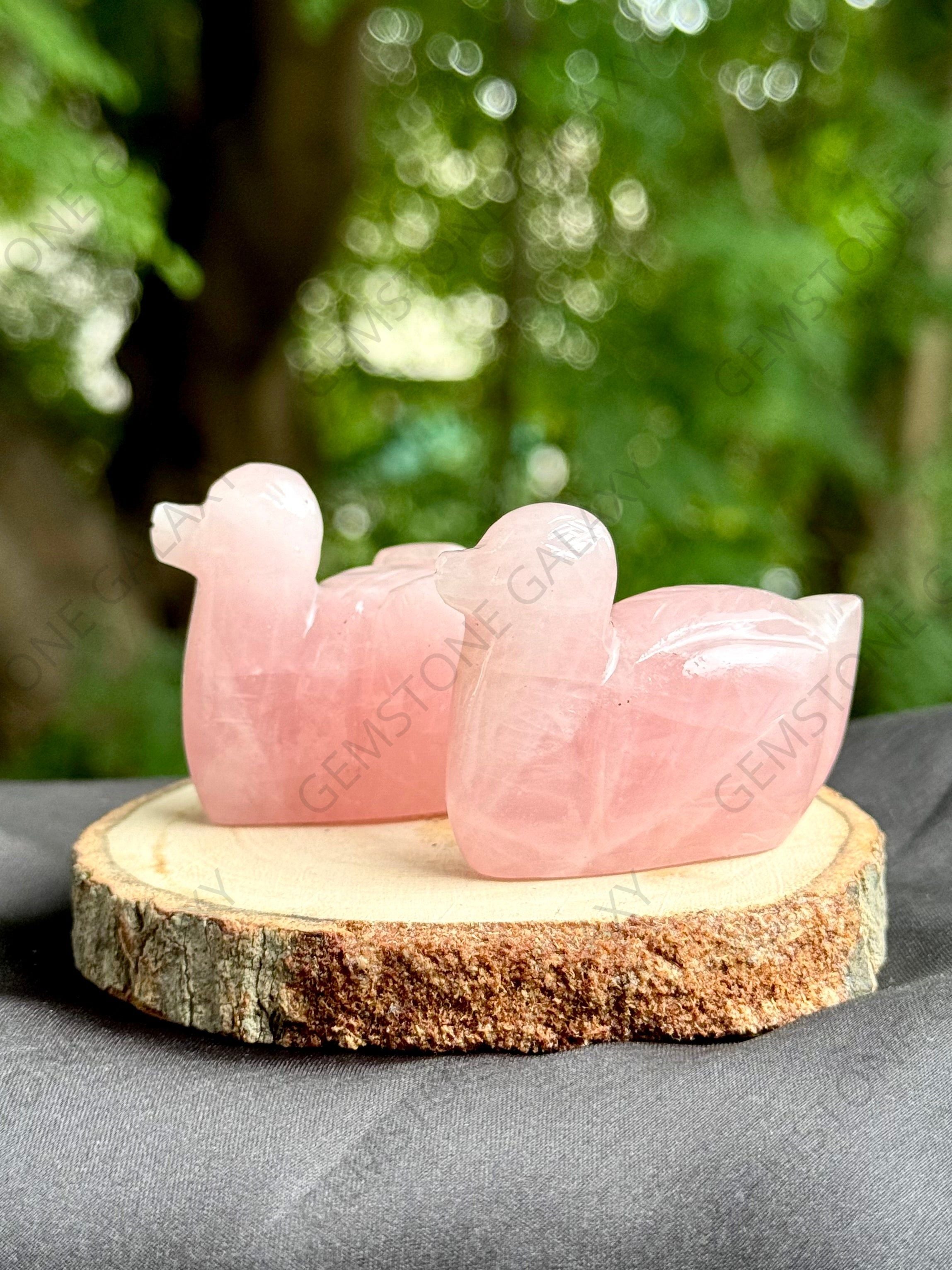 Rose Quartz Duck (Set of 2)