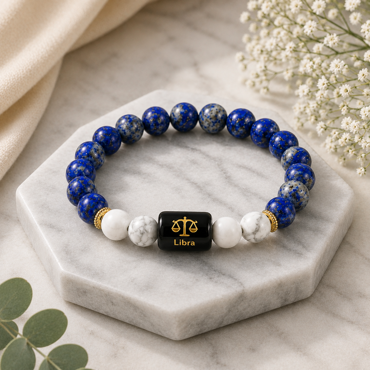 Libra Zodiac Bracelet (ΰ€€ΰ₯ΰ€²ΰ€Ύ ΰ€°ΰ€Ύΰ€Άΰ€Ώ)
