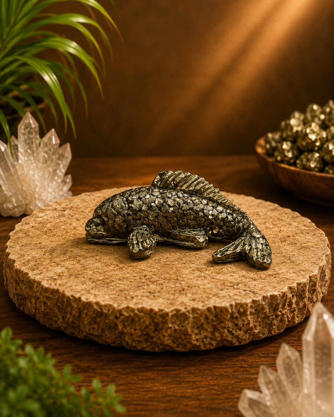 Pyrite Fish (Natural Pyrite Fish for Wealth & Success)