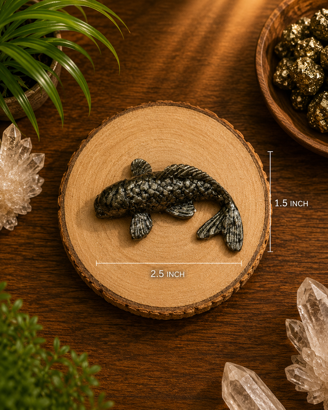 Pyrite Fish (Natural Pyrite Fish for Wealth & Success)