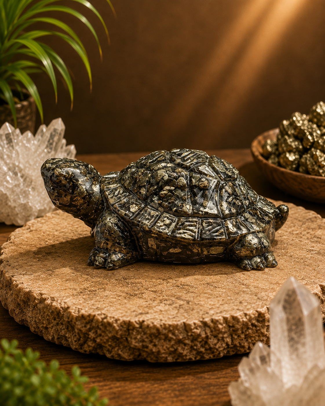 Vastu Pyrite Tortoise (Large Size)