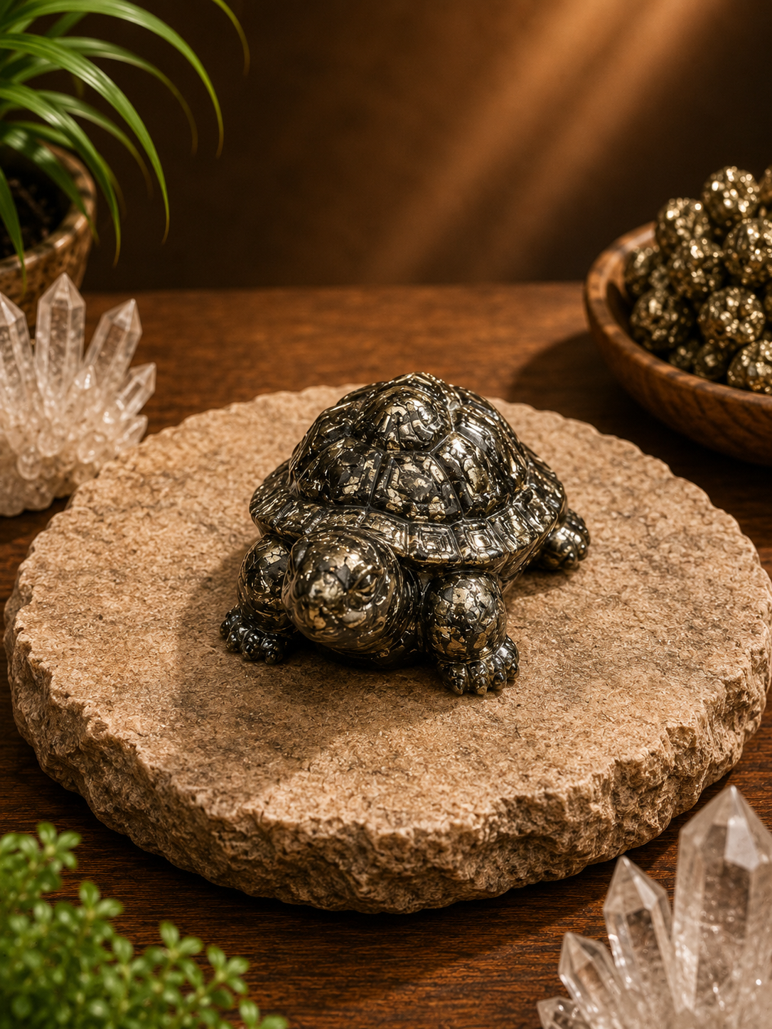 Vastu Pyrite Tortoise (Large Size)