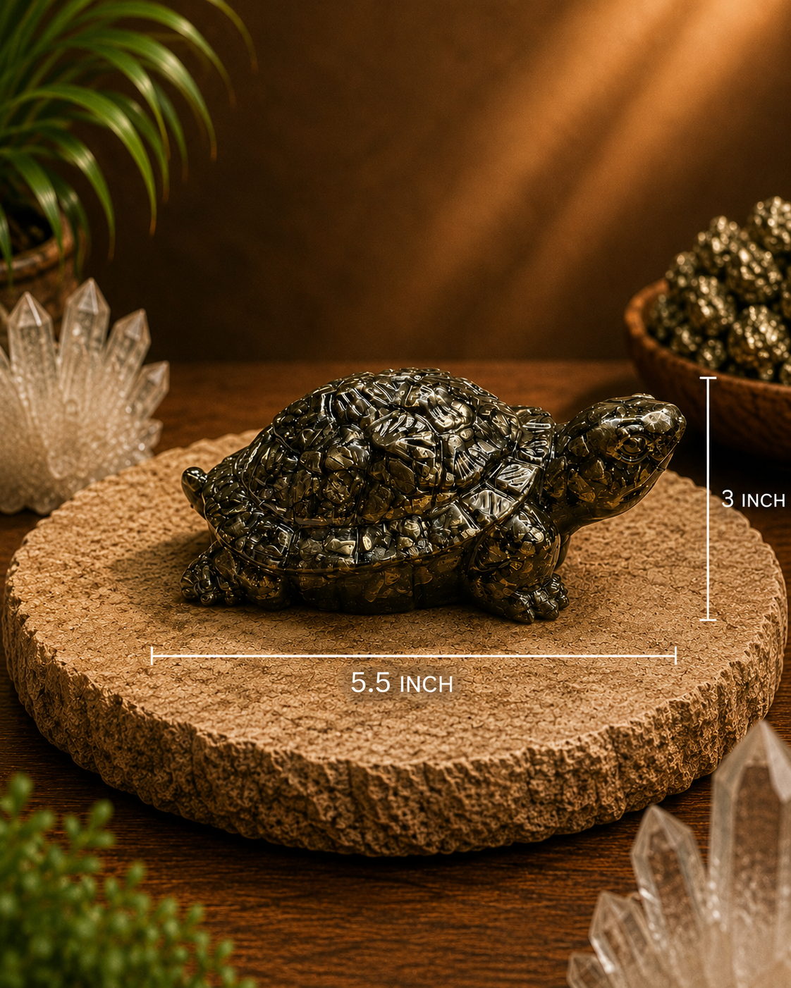 Vastu Pyrite Tortoise (Large Size)