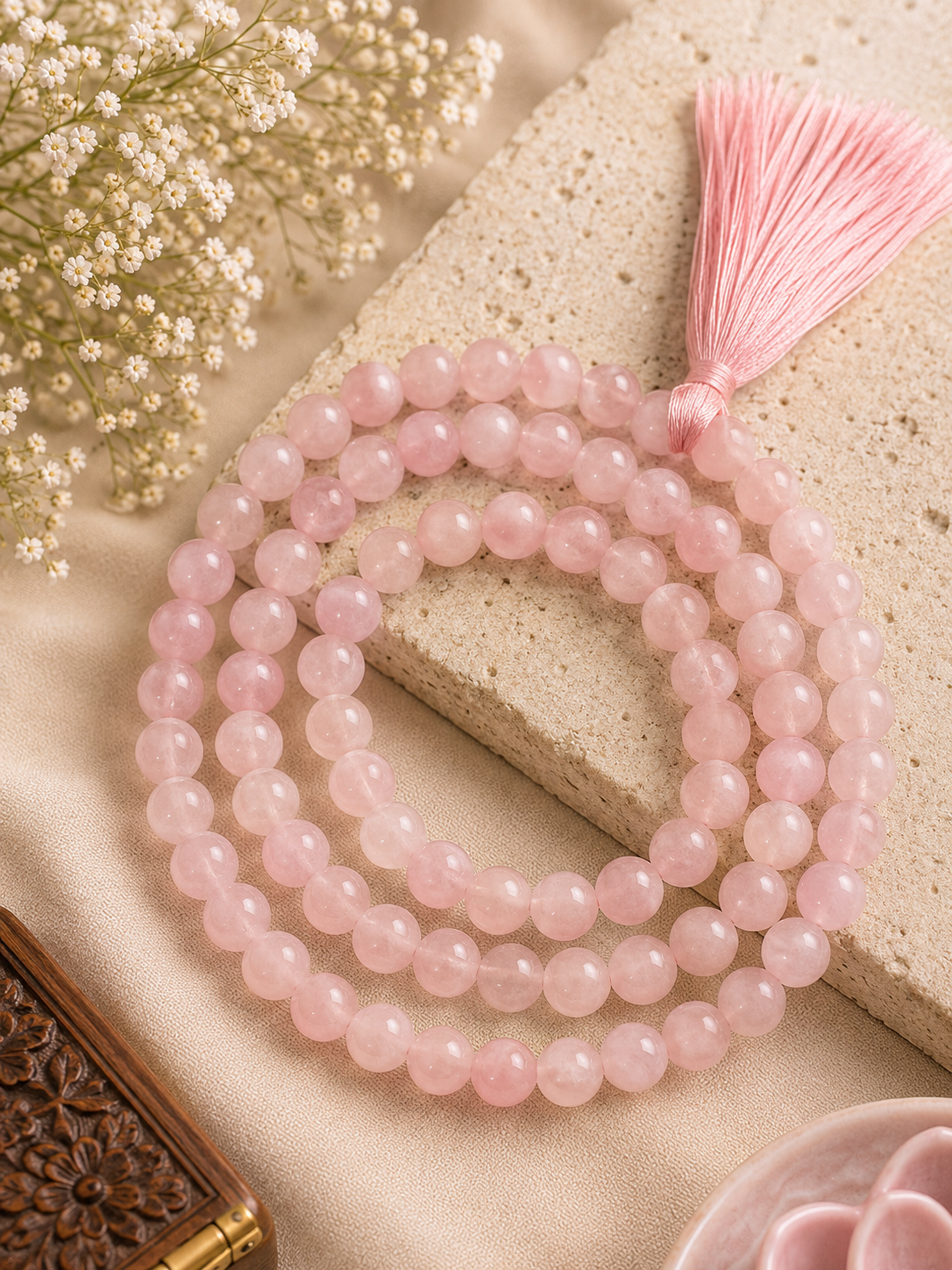 Rose Quartz Mala