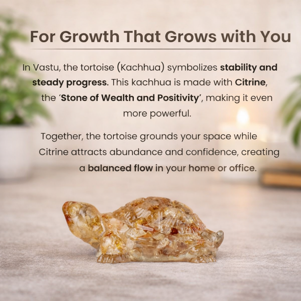 Vastu Citrine Tortoise (Kachhua)