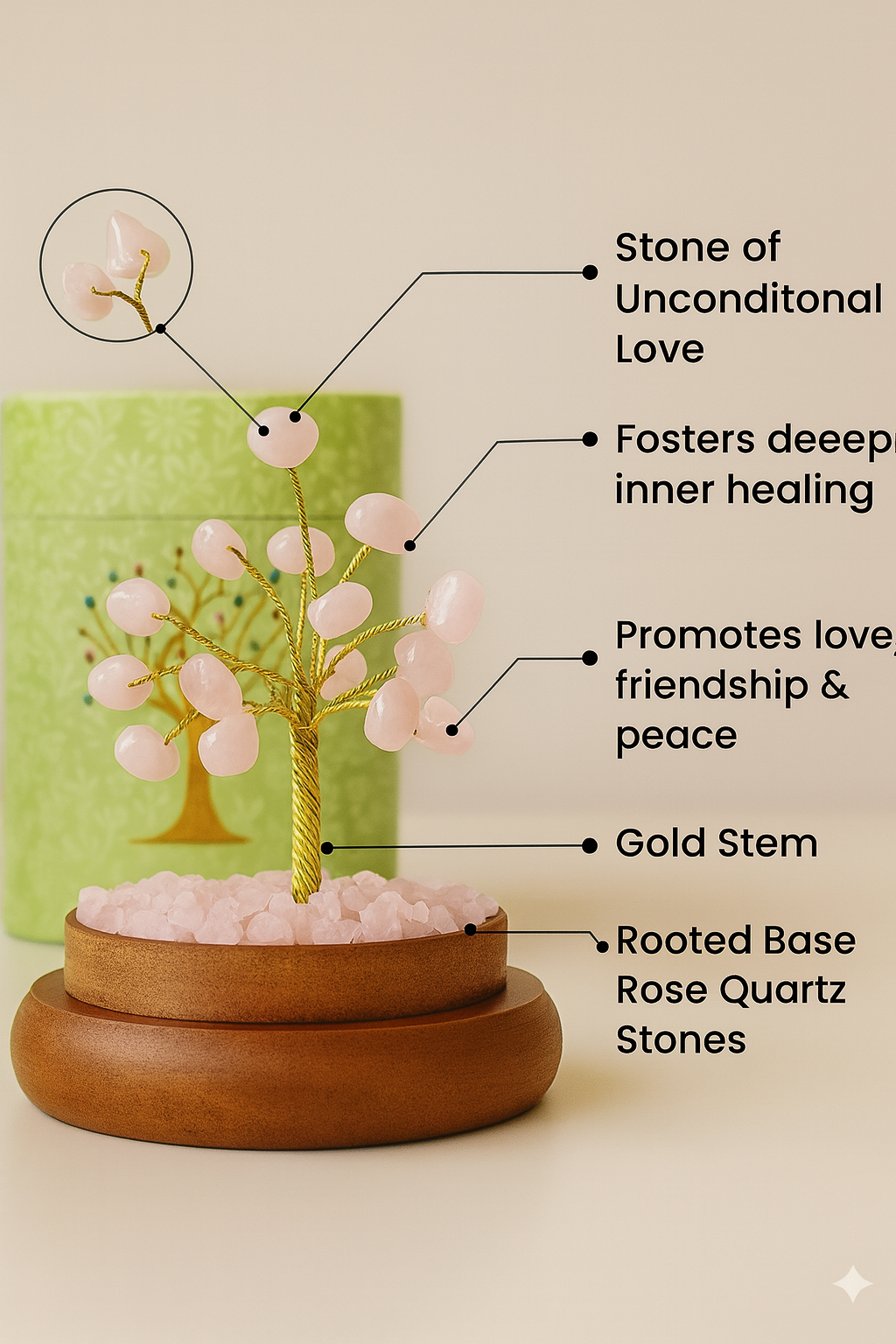 Rose Quartz Dome Tree