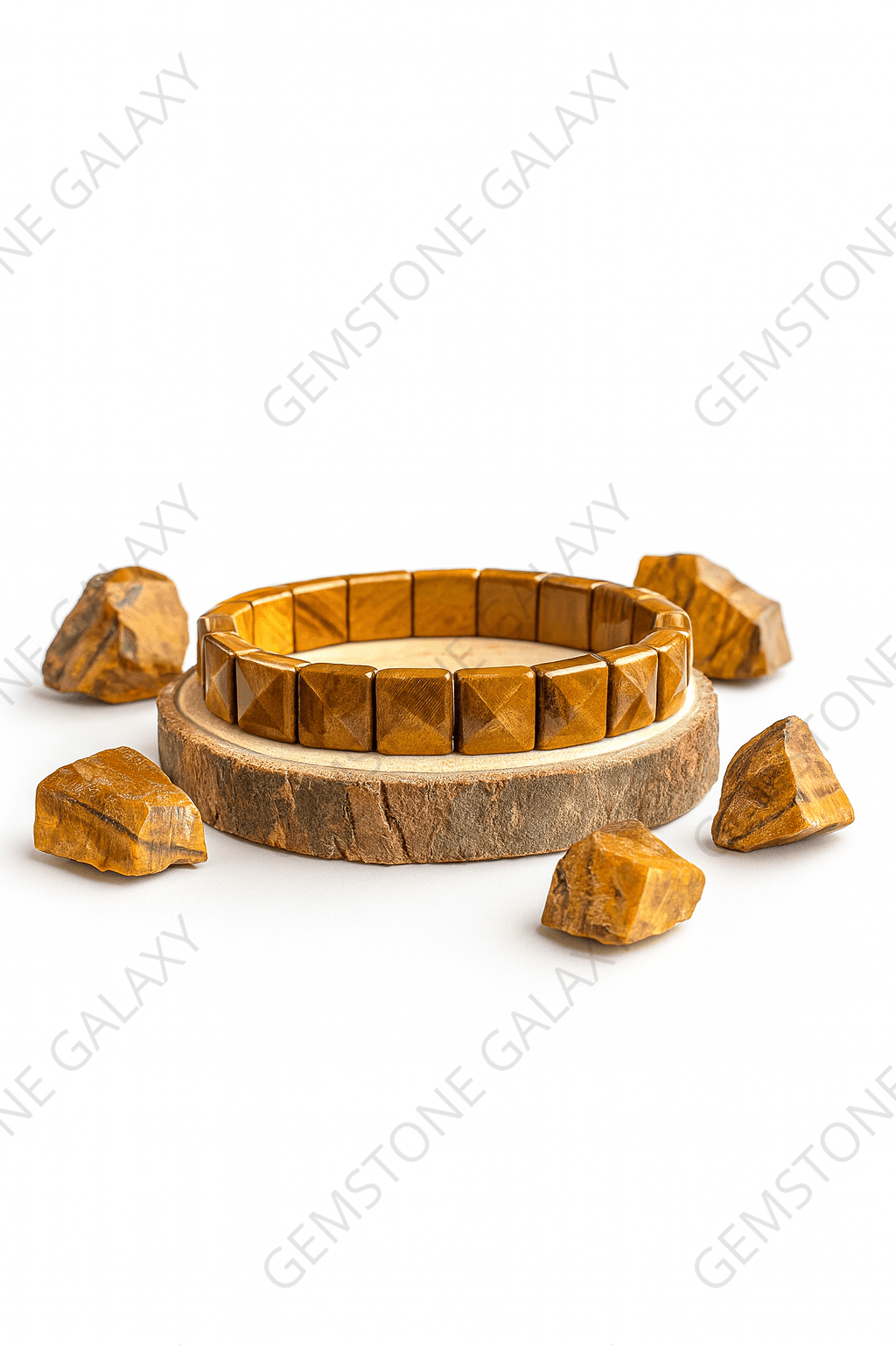 Tiger Eye Square Cut Bracelet