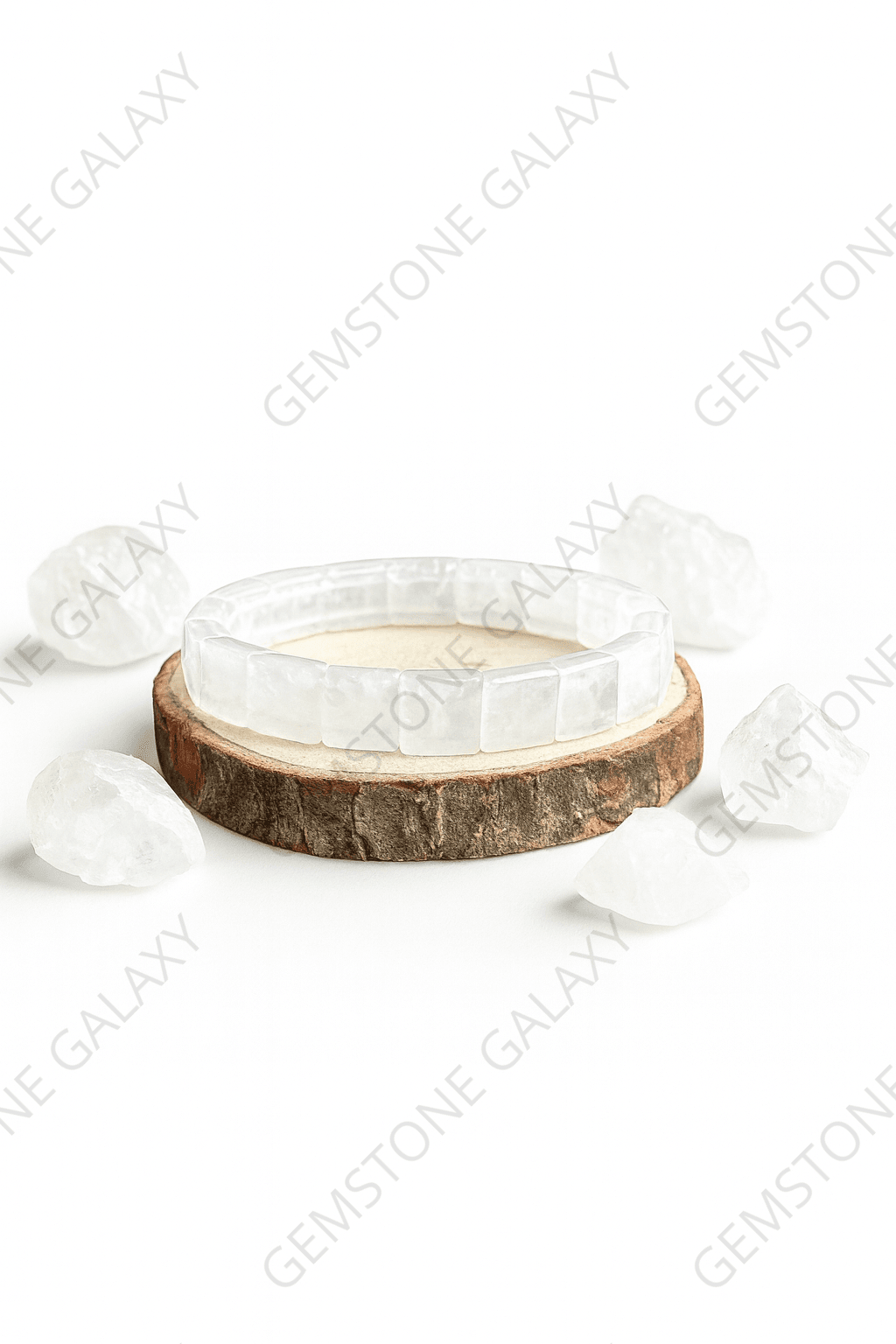 Clear Quartz Square Cut Bracelet