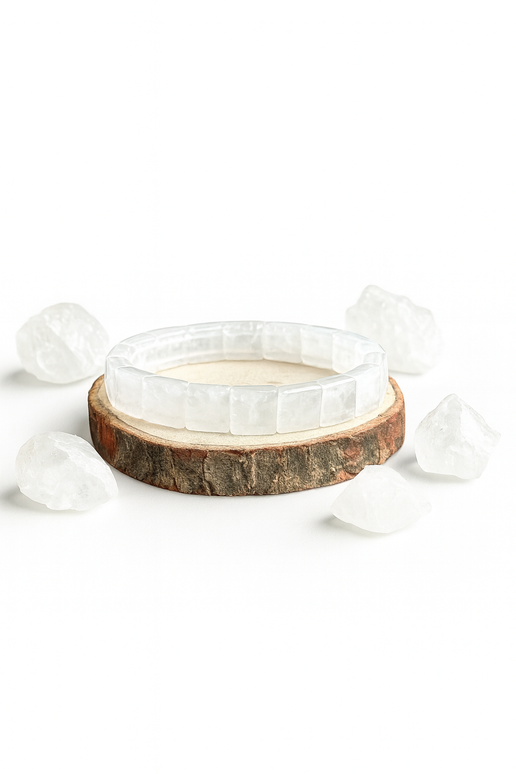 Clear Quartz Square Cut Bracelet