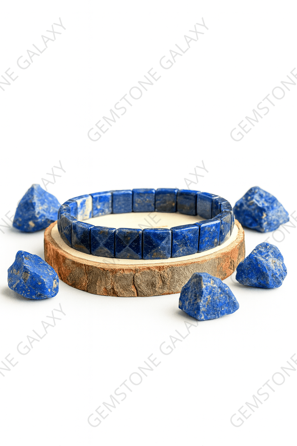 Lapis Lazuli Square Cut Bracelet