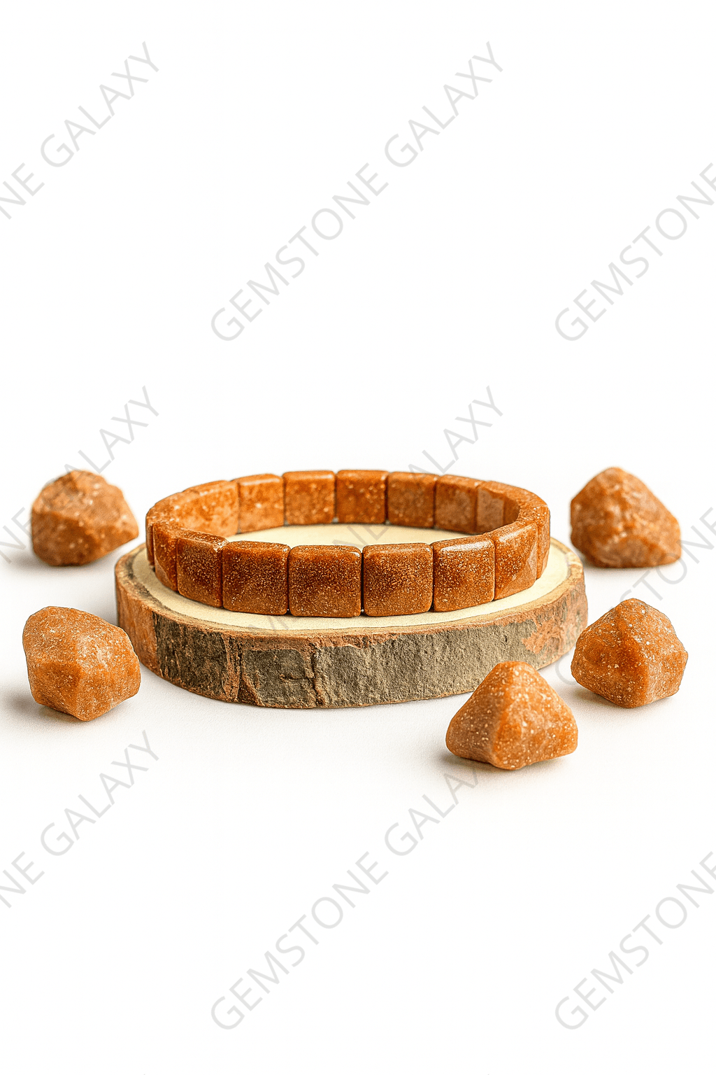 Sunstone Square Cut Bracelet