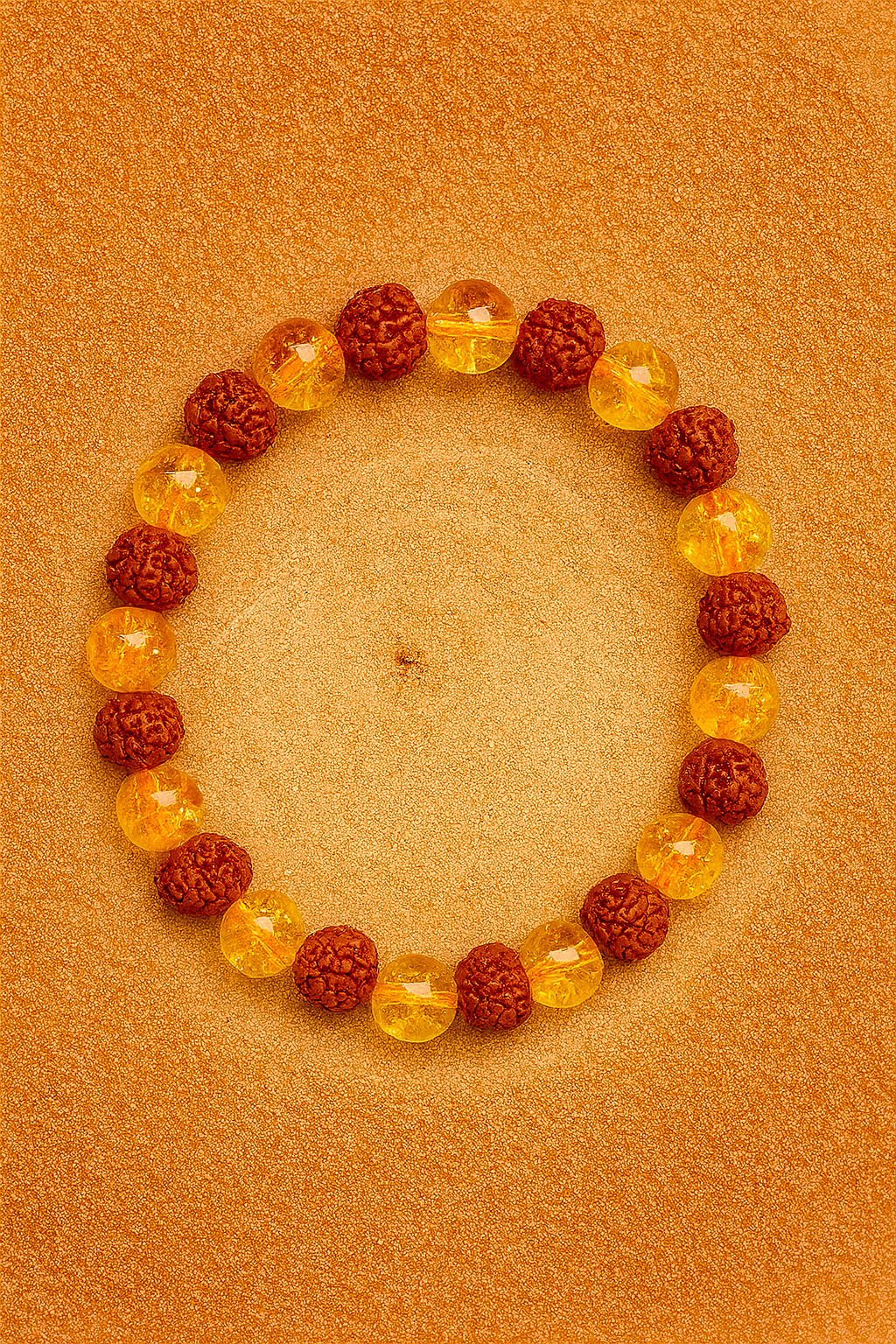 Citrine - Rudraksha Bracelet