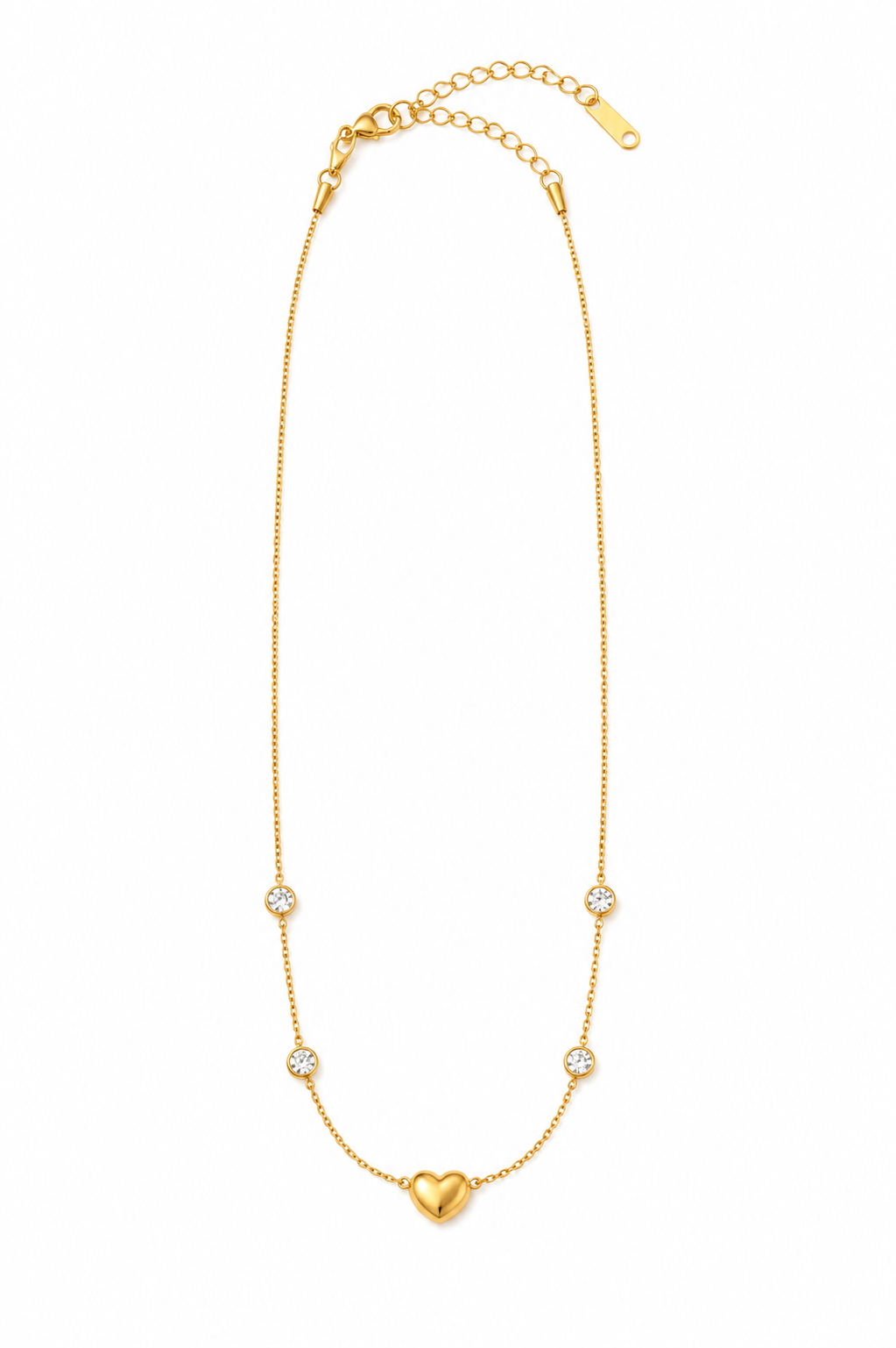 Amora Crystal Heart Necklace