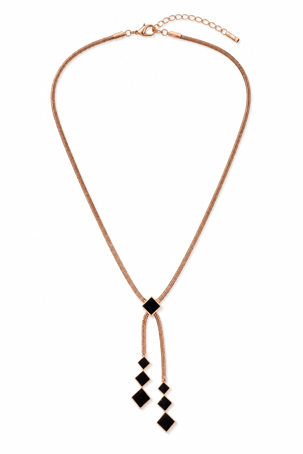Midnight Cascade Tassel Necklace