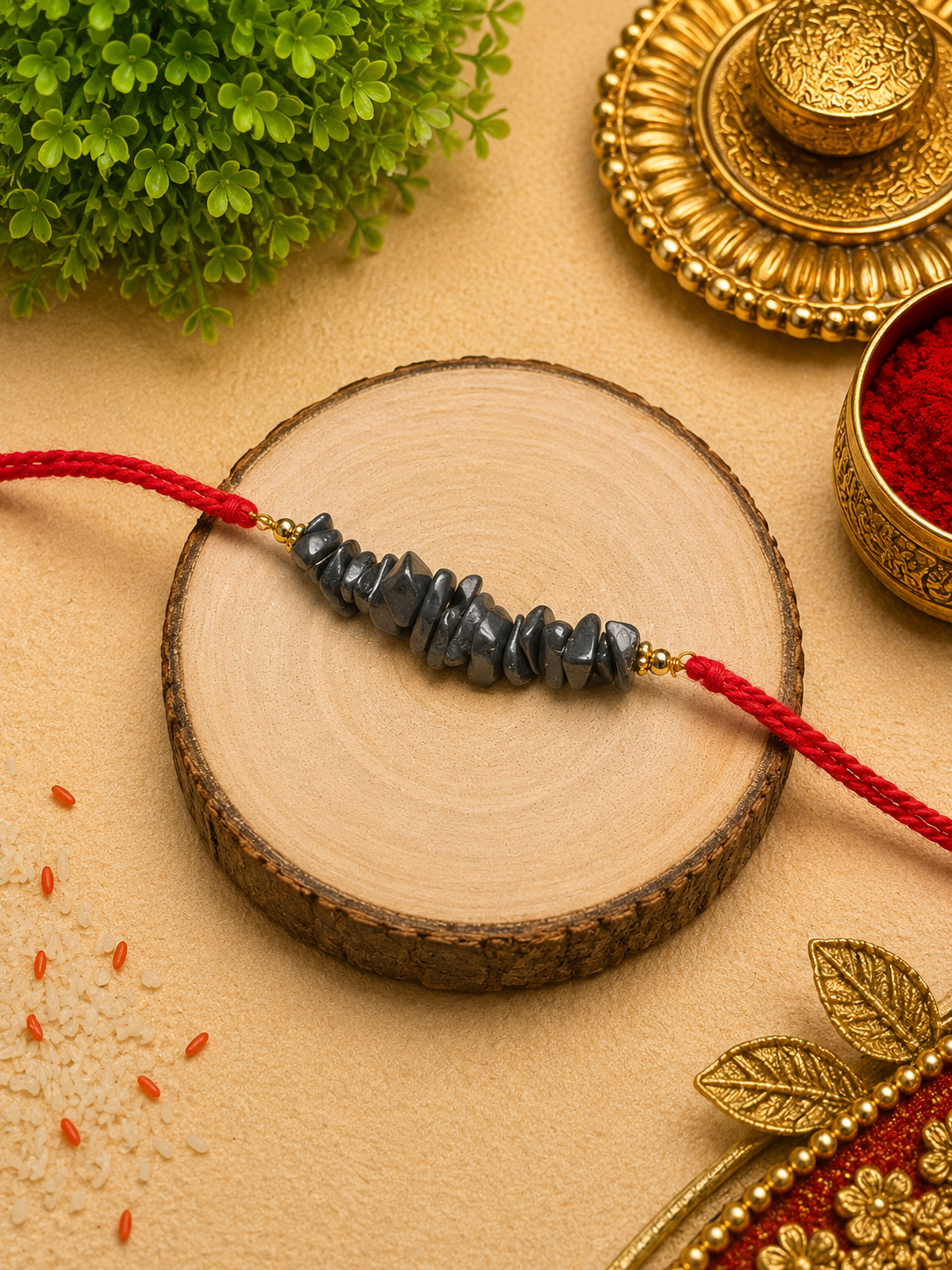 Pyrite Chips Rakhi