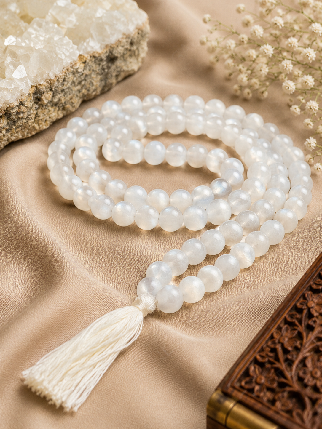 Selenite Mala