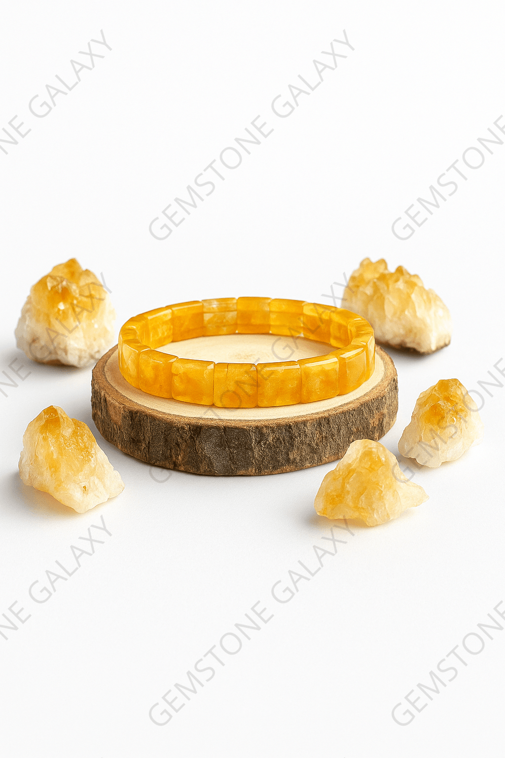 Citrine Square Cut Bracelet