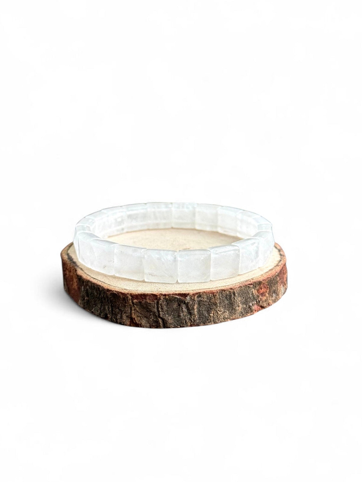 Clear Quartz Square Cut Bracelet