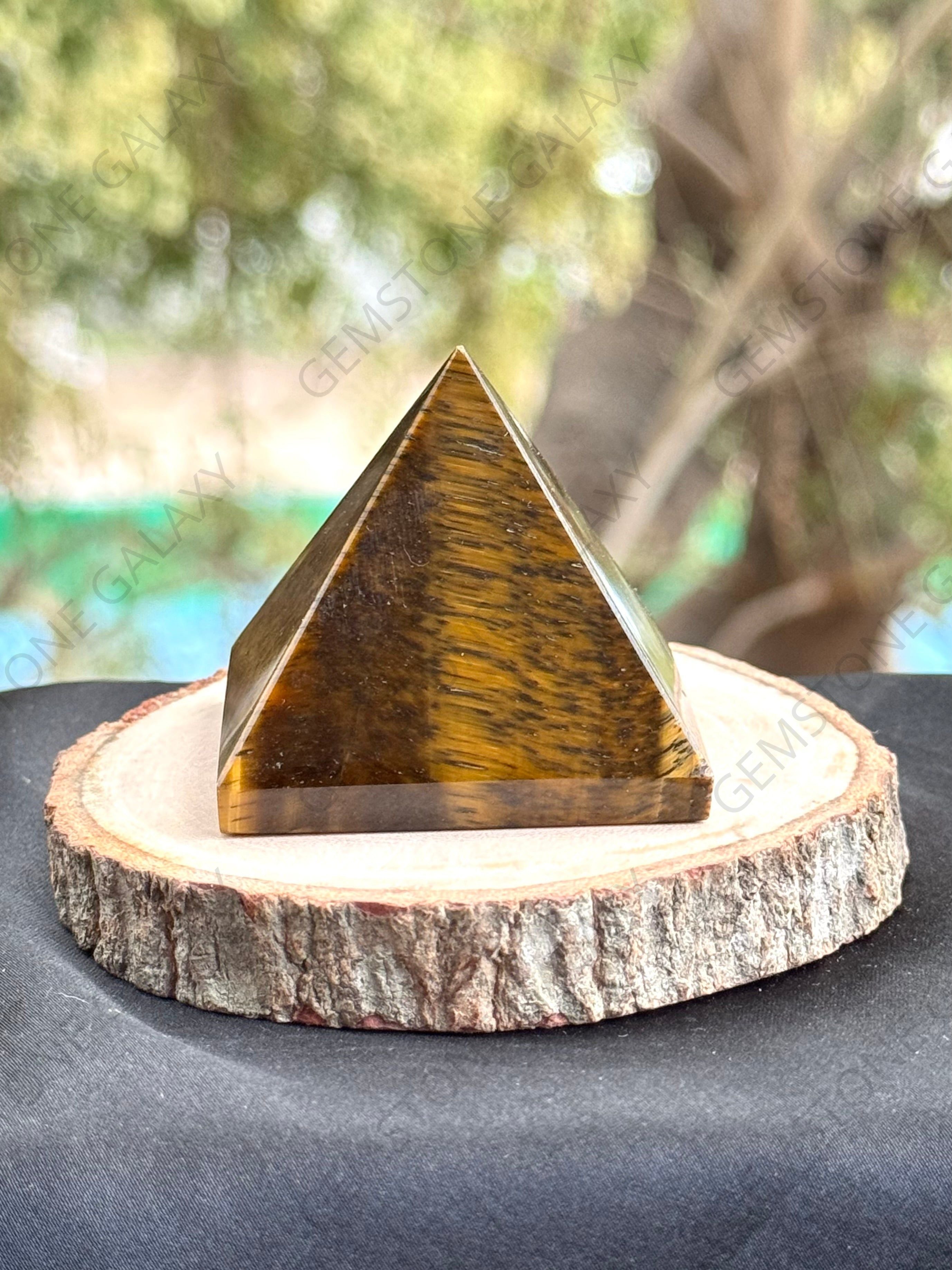 Tiger Eye Pyramid