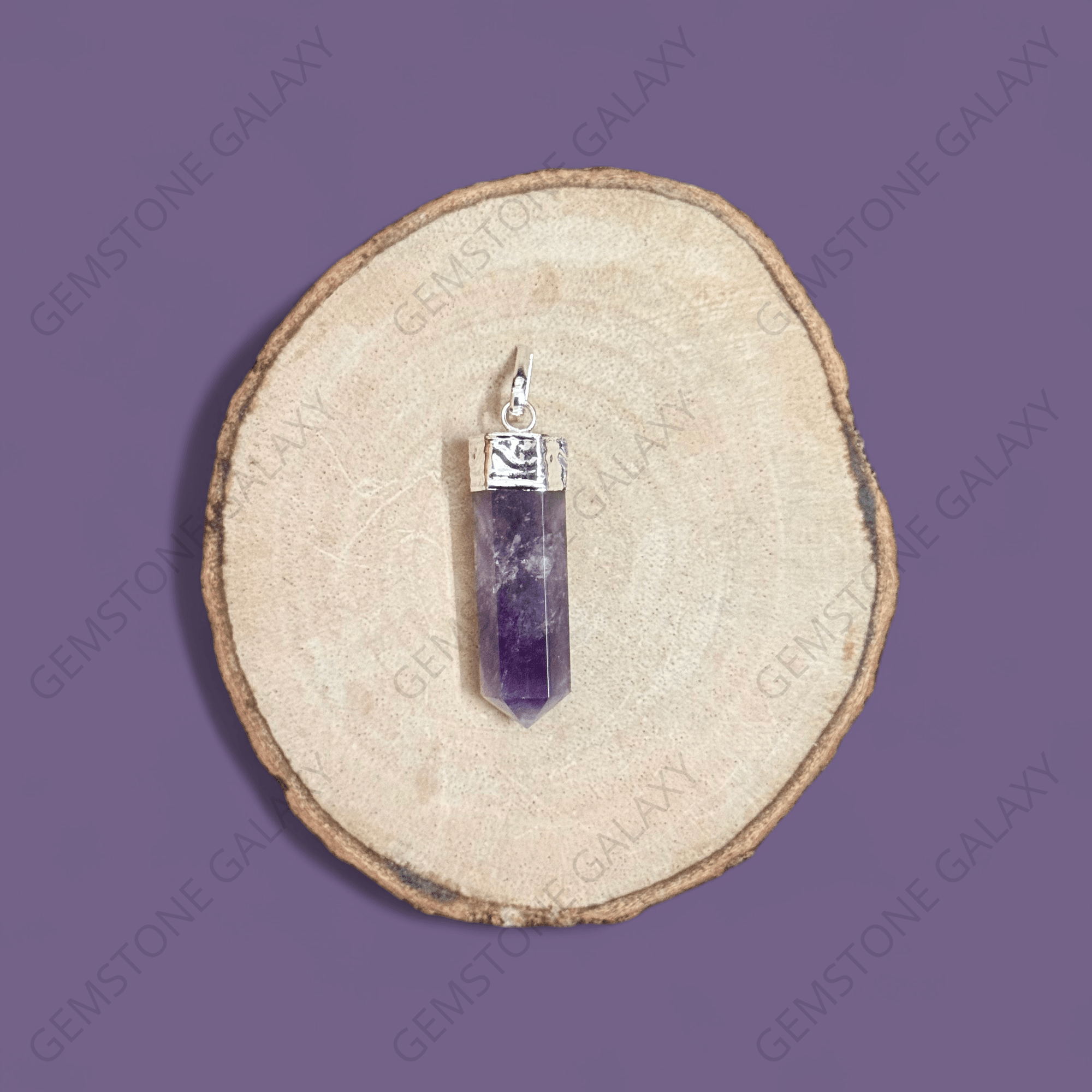 Amethyst Pencil Pendant