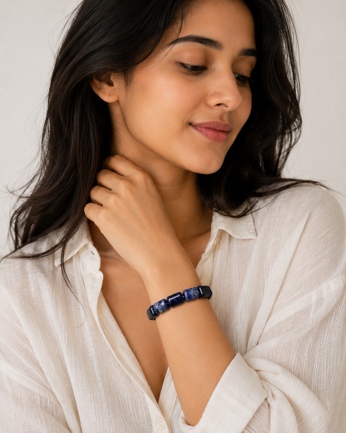 Sodalite Tube Bracelet