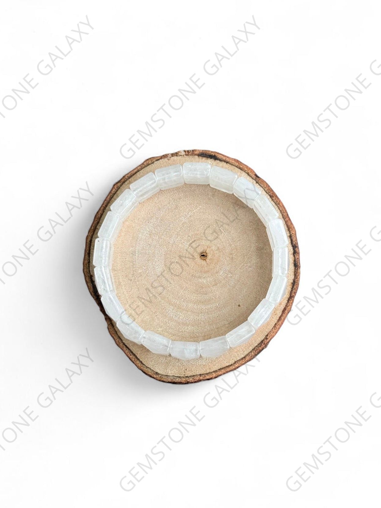 Clear Quartz Square Cut Bracelet