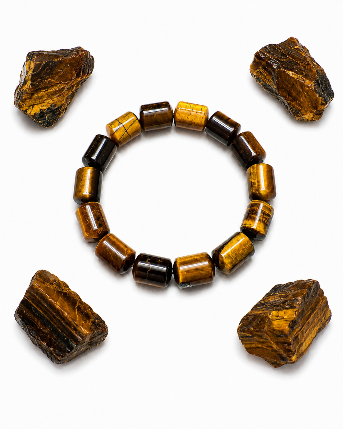 Tiger Eye Tube Bracelet