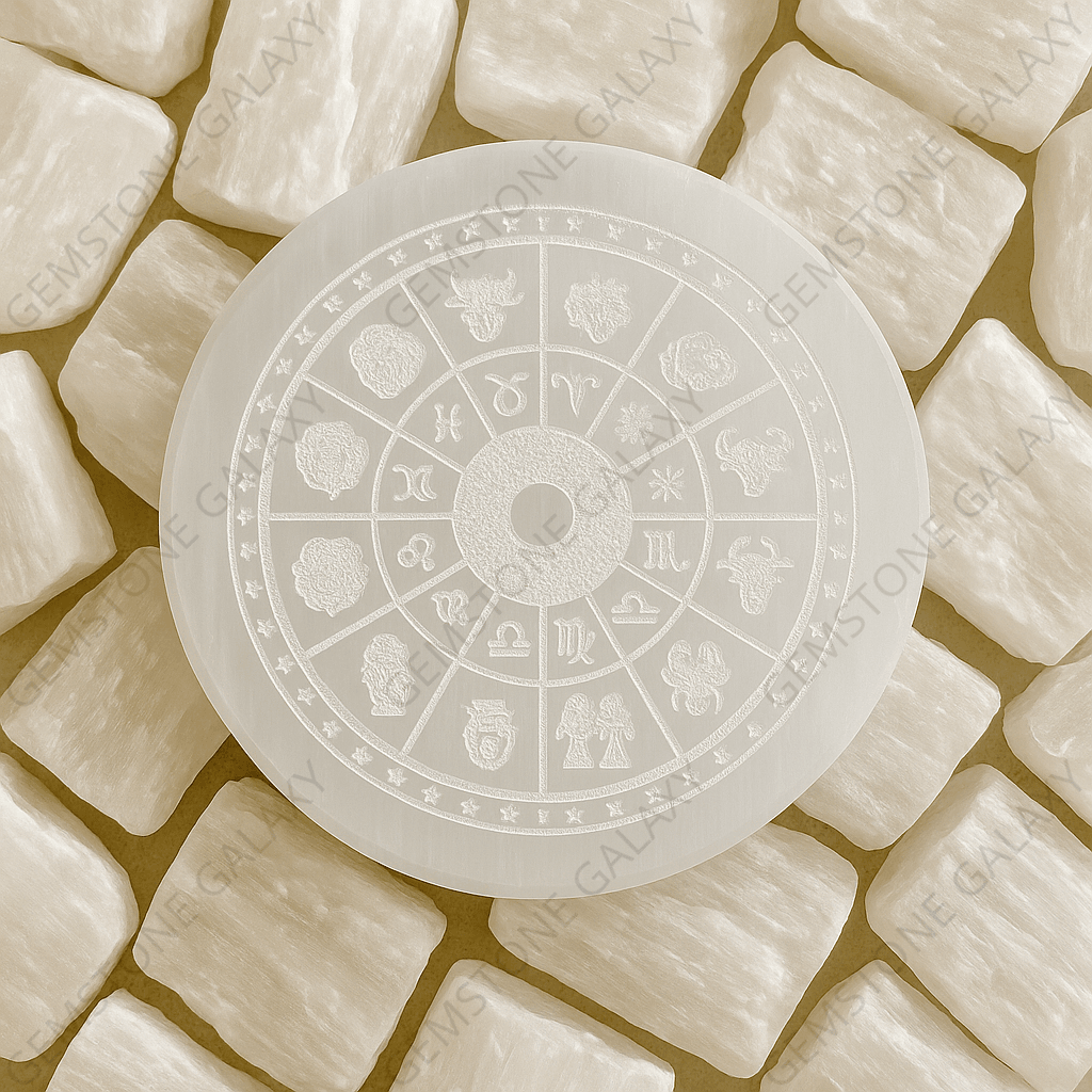 Crystals Charging Selenite Plate