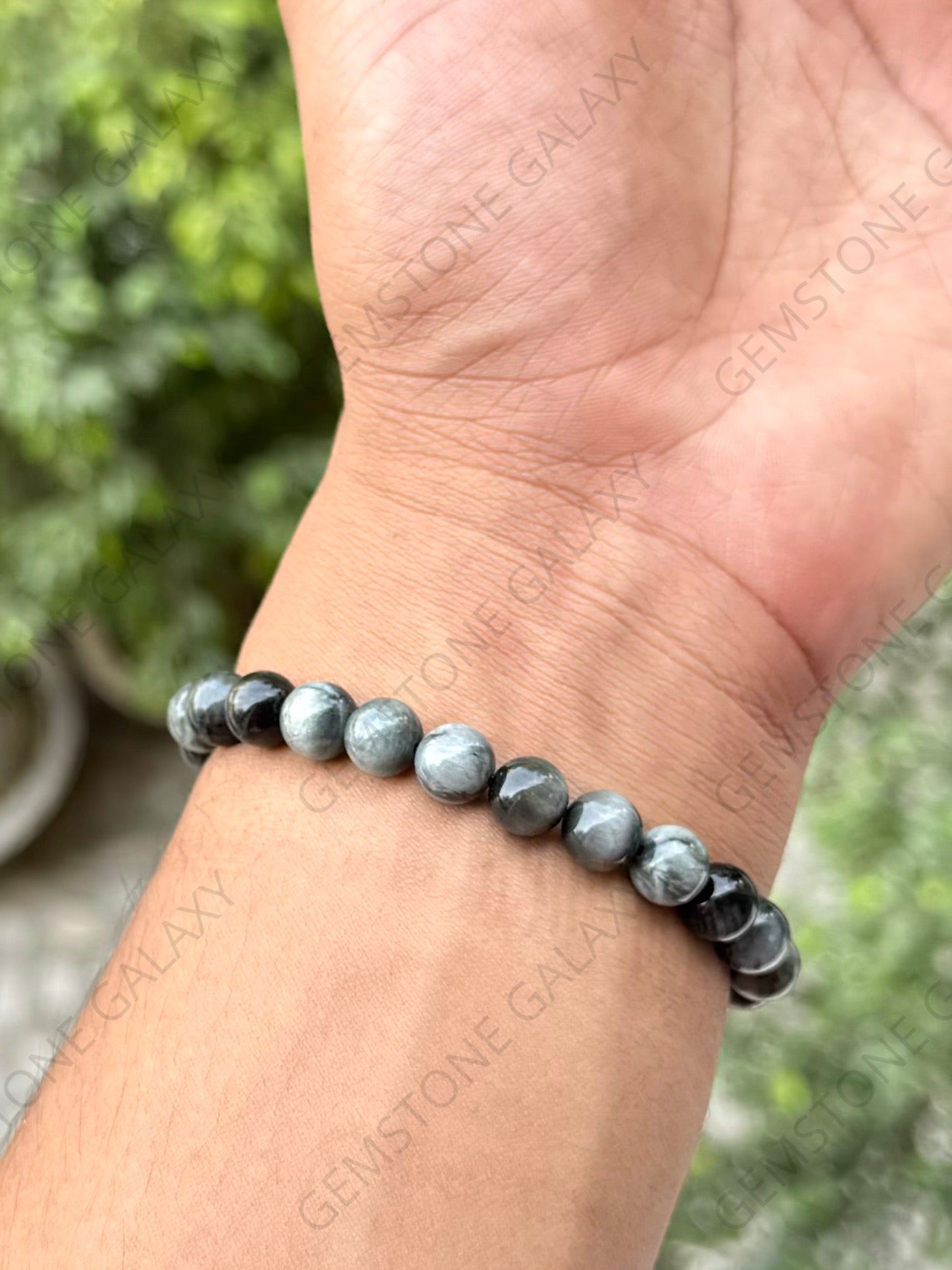 Grey Cat's Eye Bracelet