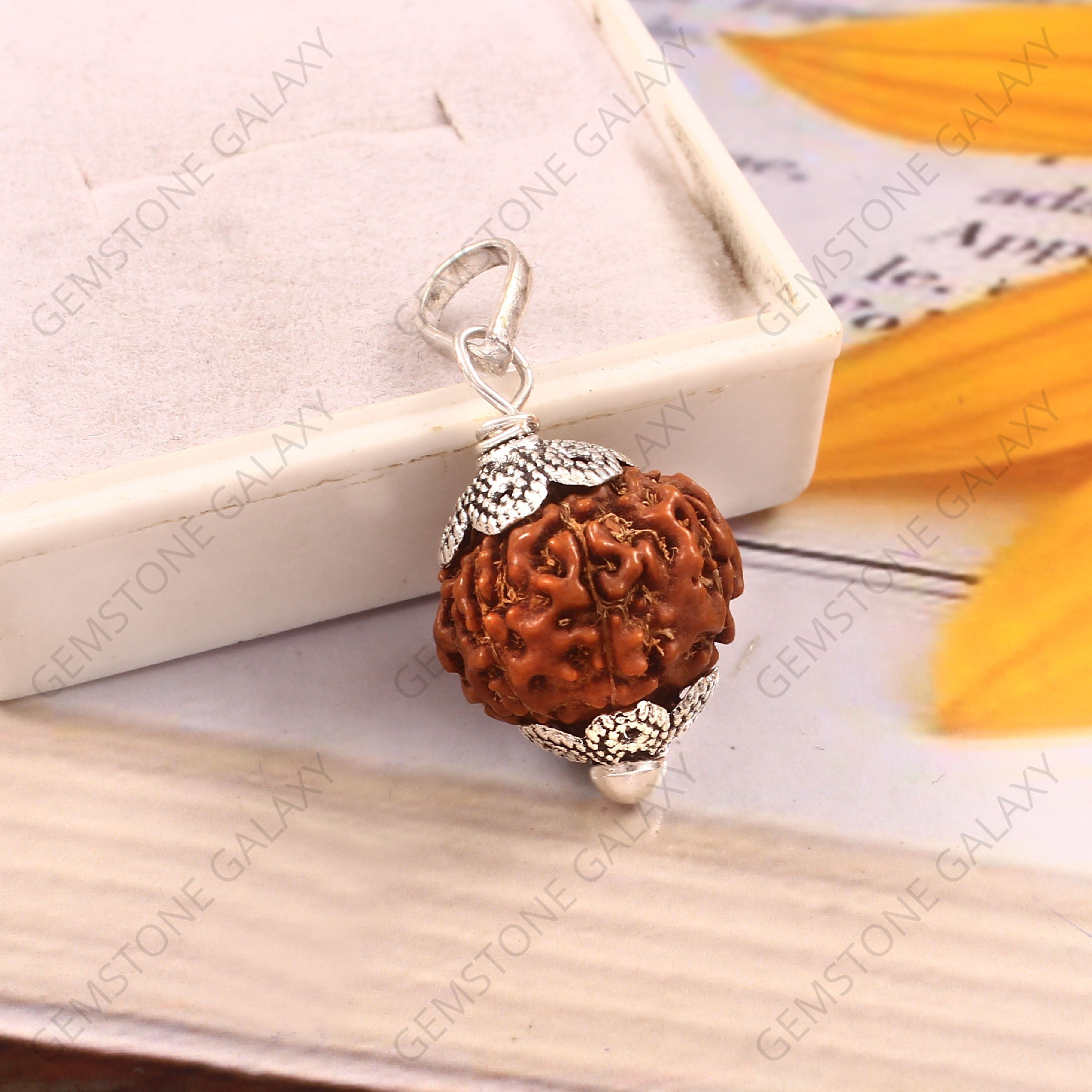 9 Mukhi Rudraksha Pendant