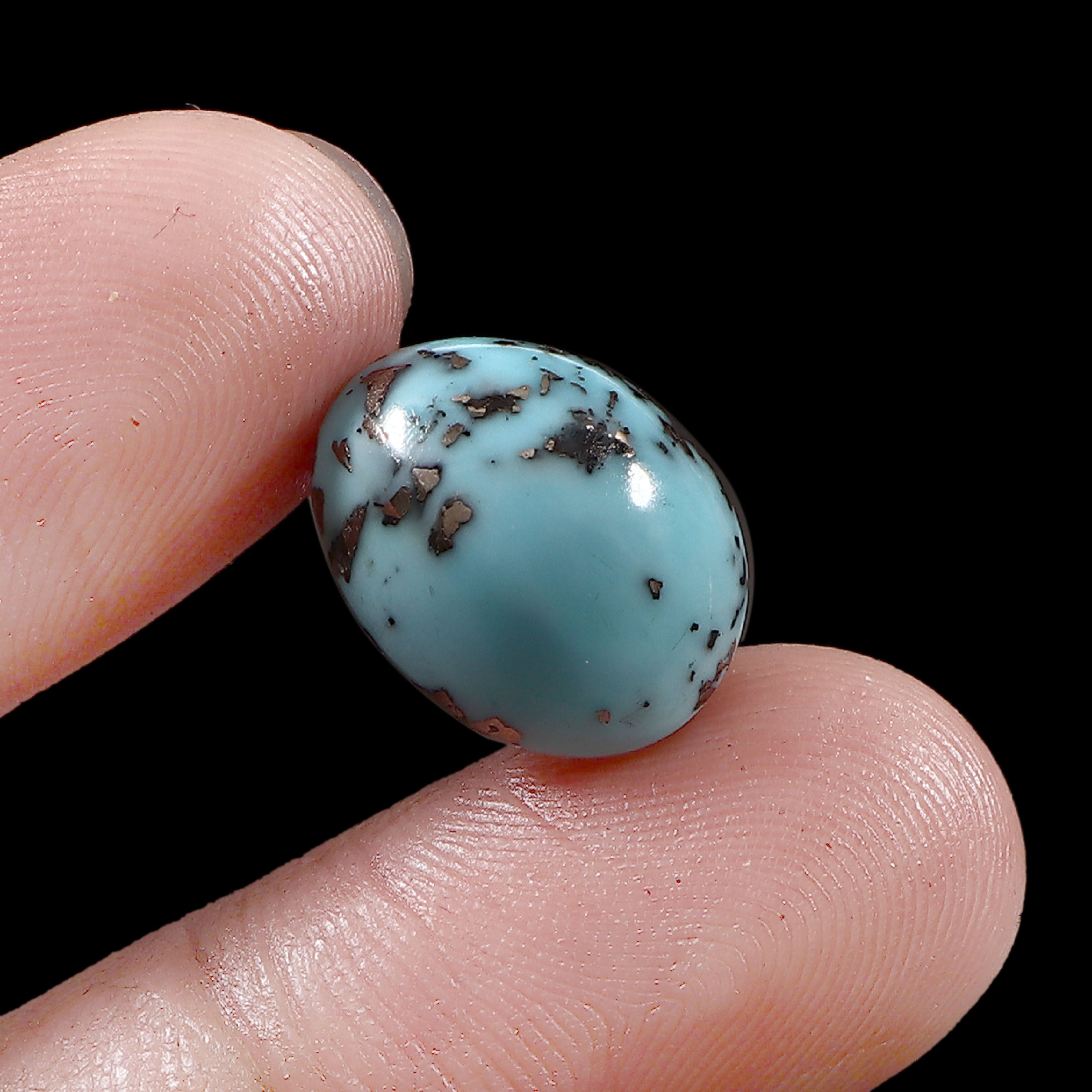 Irani Turquoise (Firoza) ( 9.7 Carat/ 10.64 Ratti )
