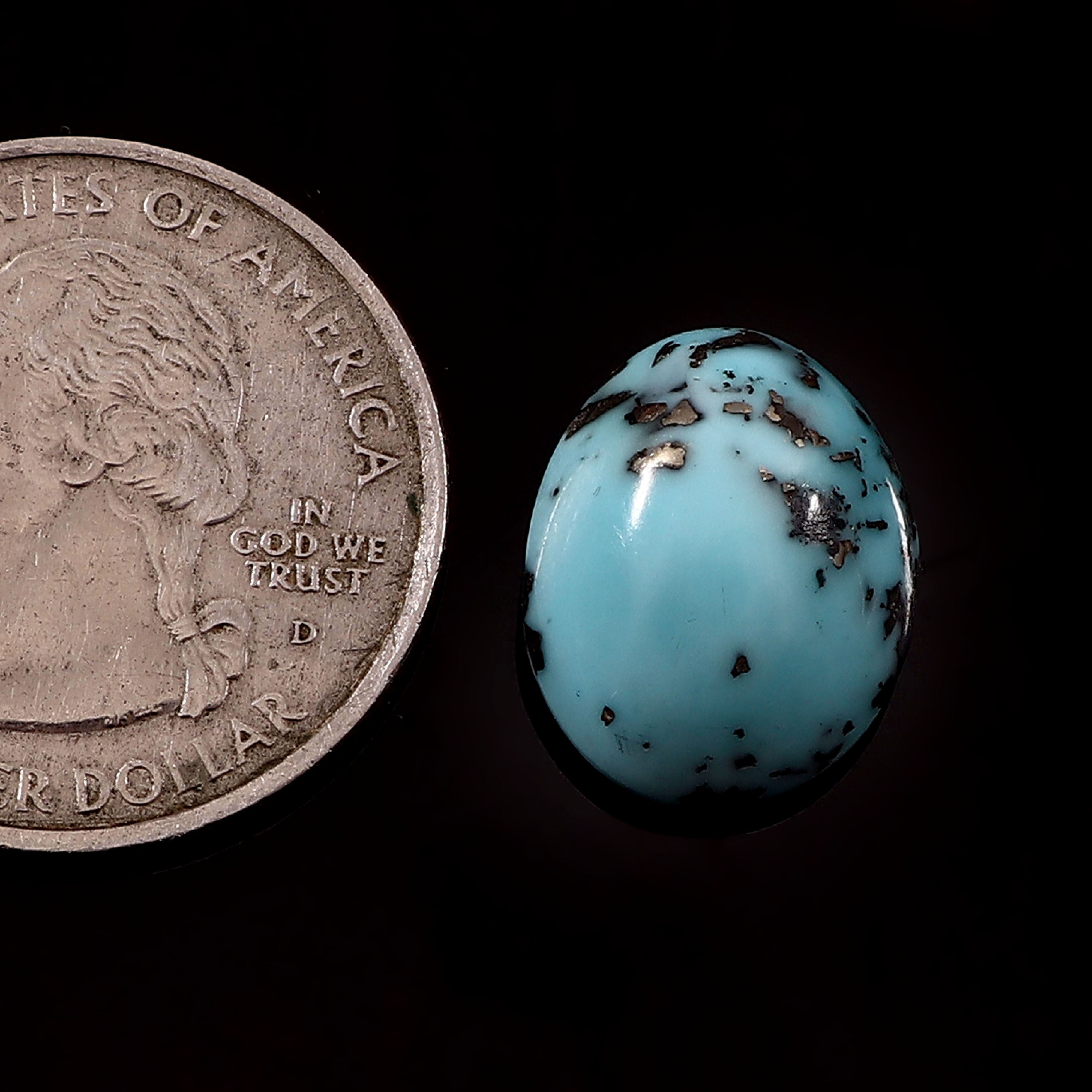 Irani Turquoise (Firoza) ( 9.7 Carat/ 10.64 Ratti )