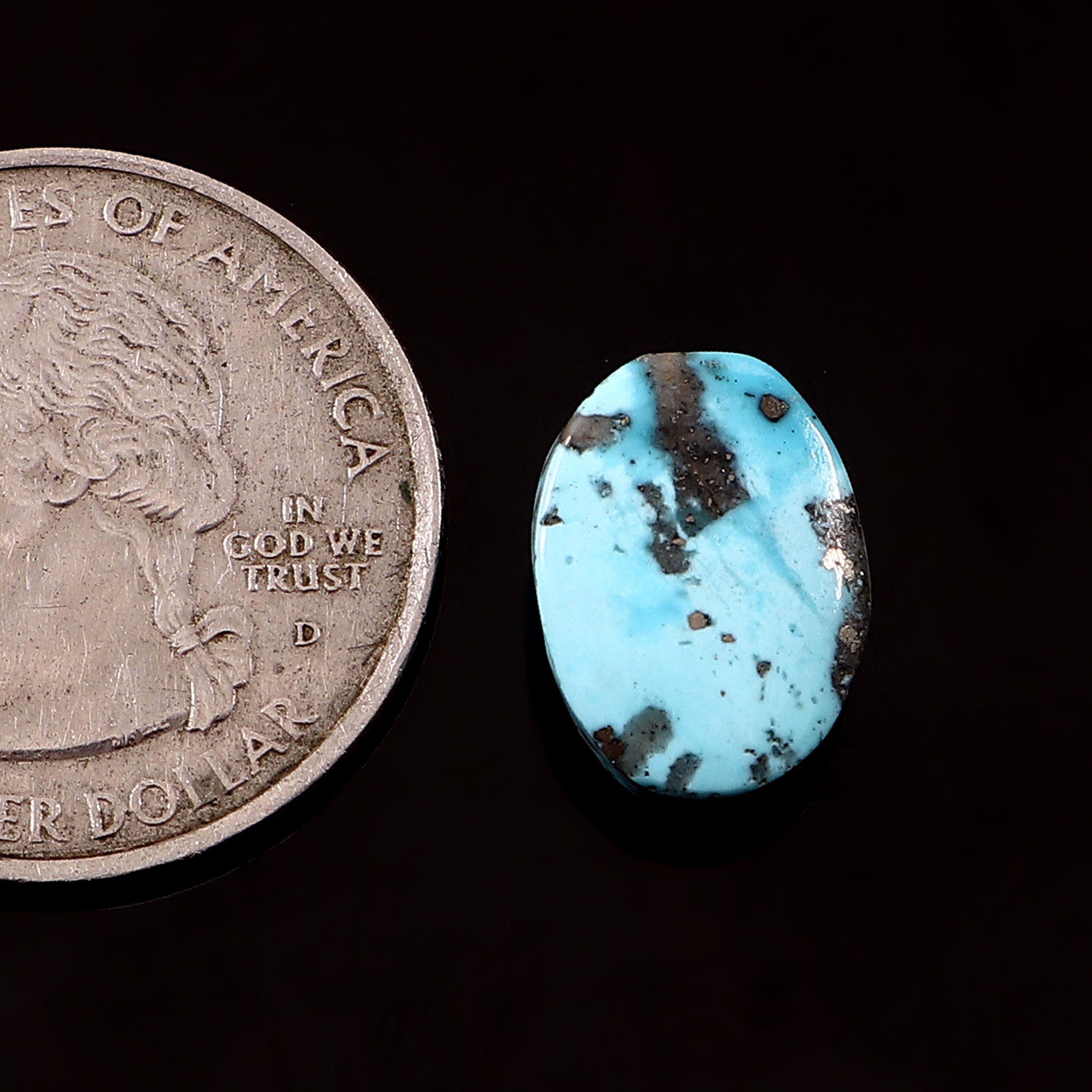 Irani Turquoise (Firoza) (6.75 Carat/ 7.40 Ratti )