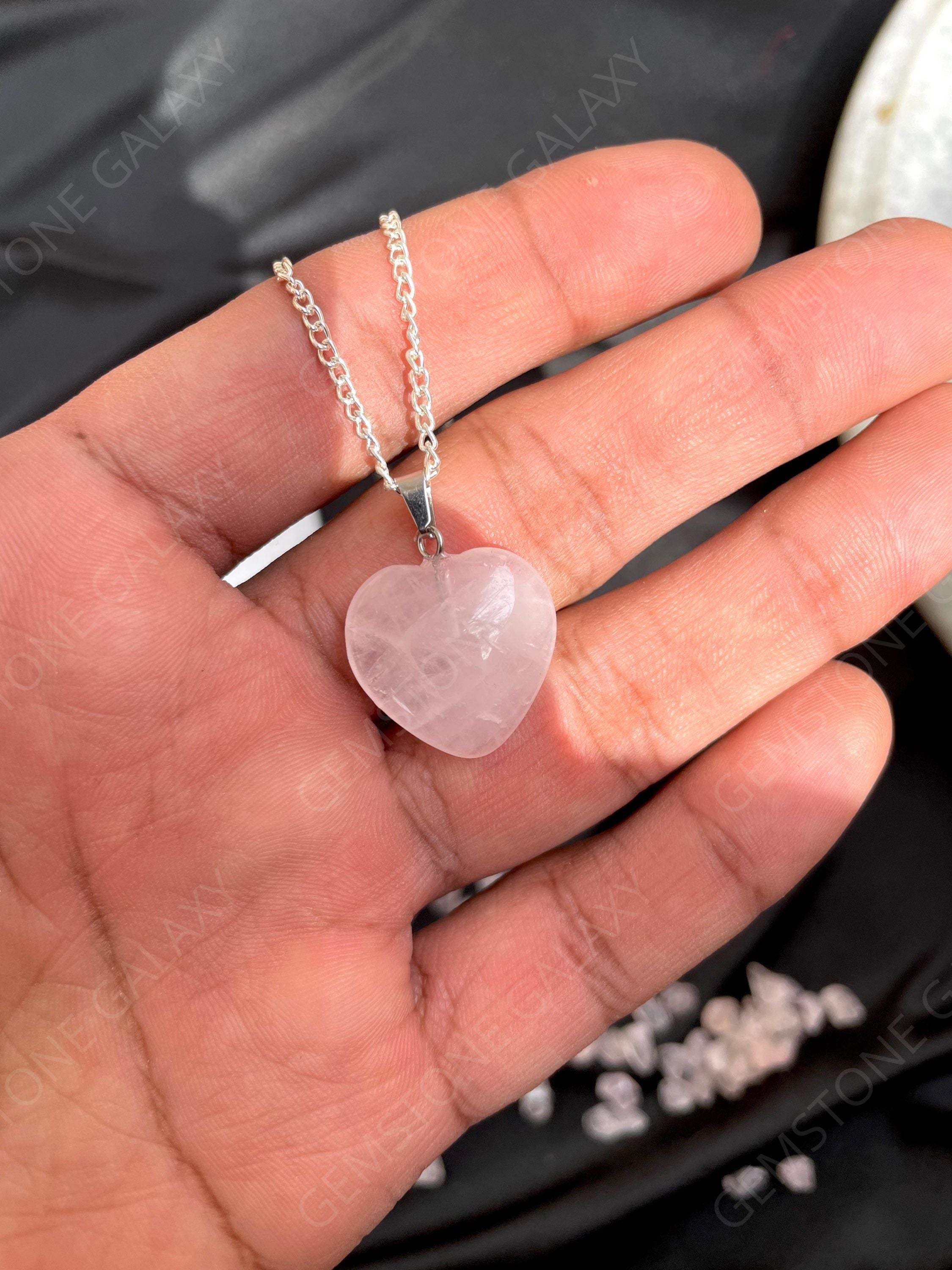 Rose Quartz Heart Pendant
