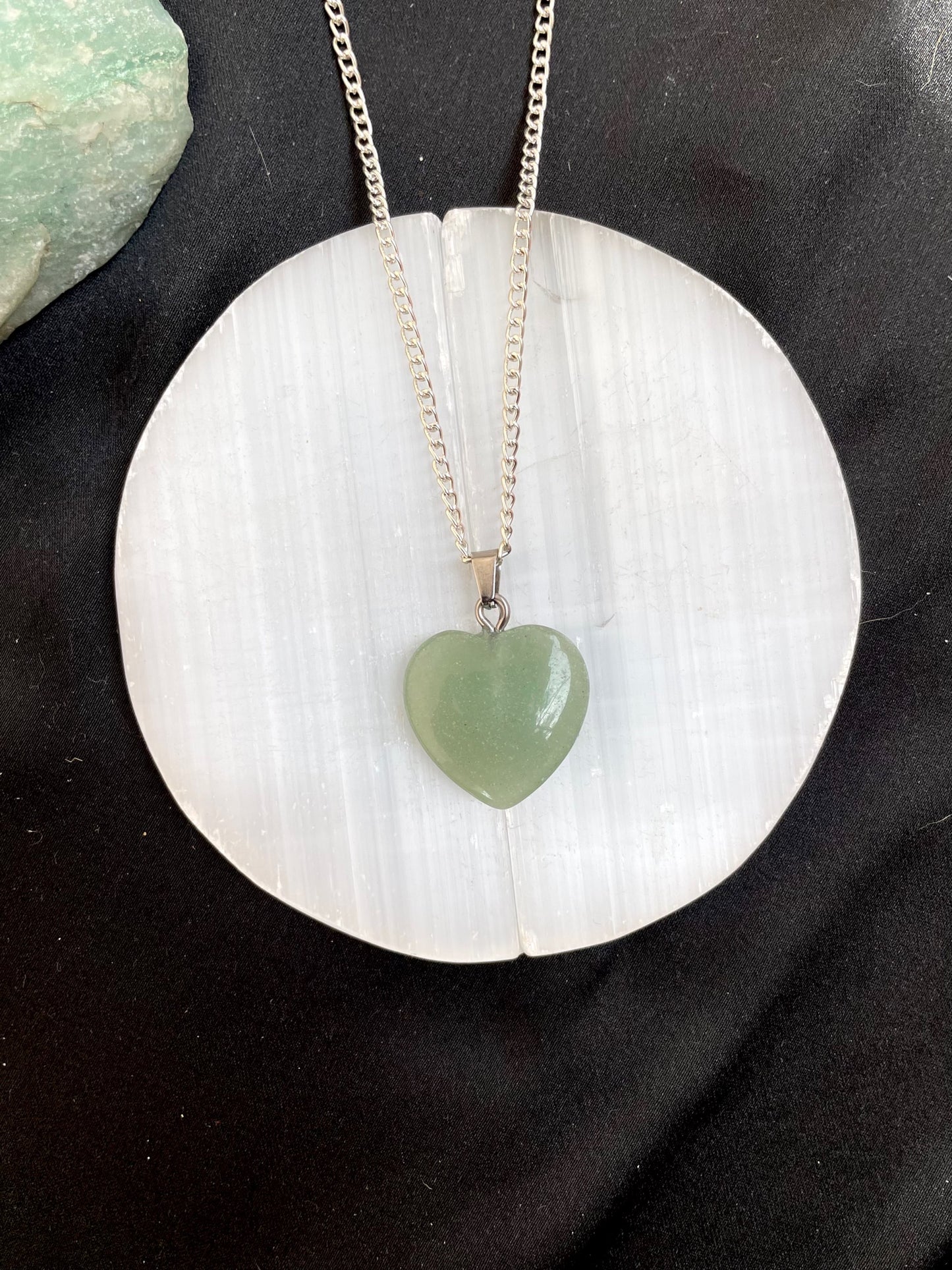 Green Aventurine Heart Pendant