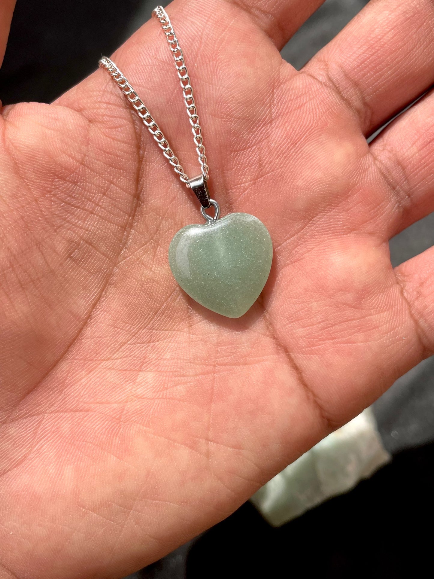 Green Aventurine Heart Pendant