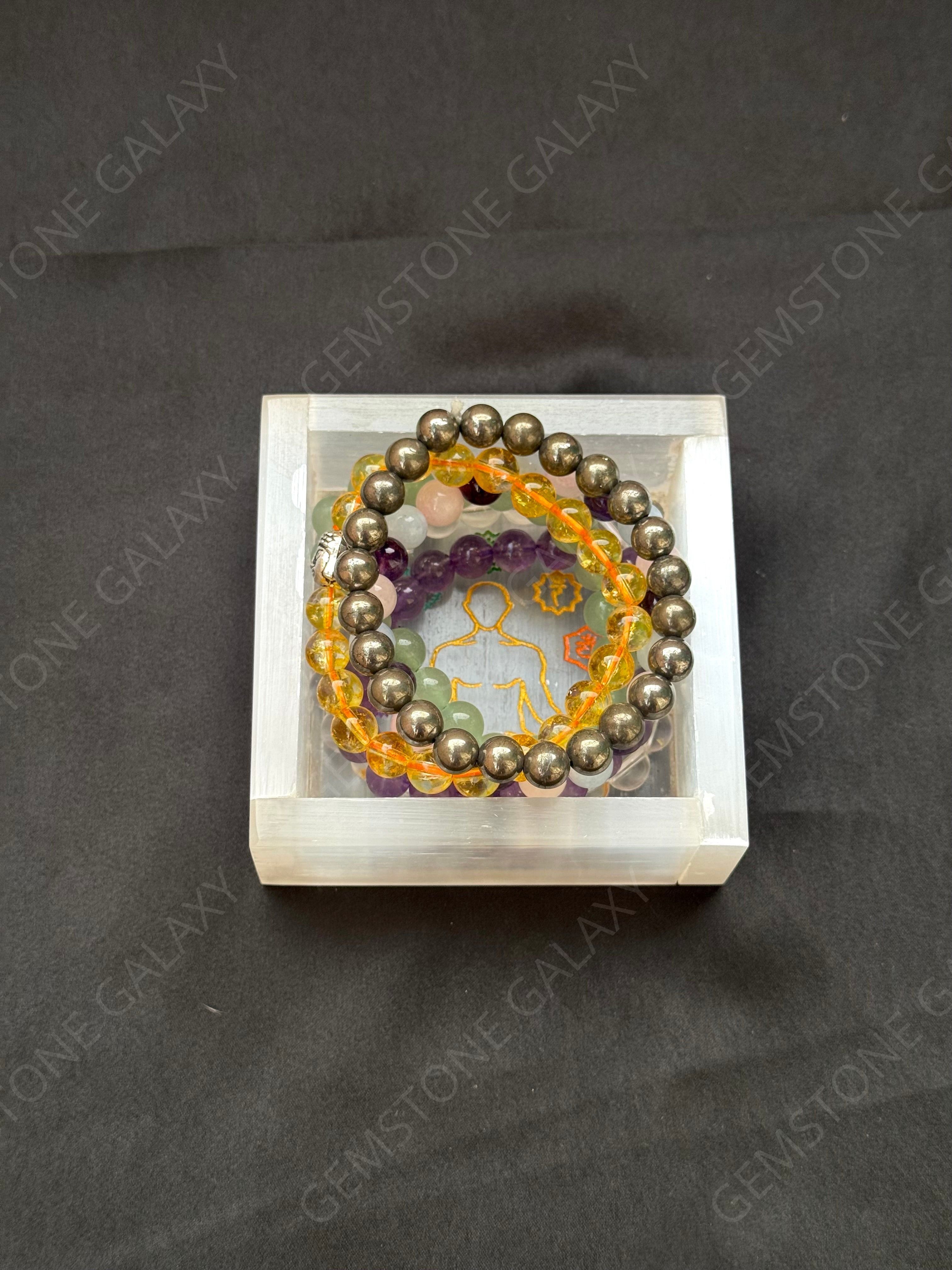 Selenite Tray with 7 Chakra Engraving