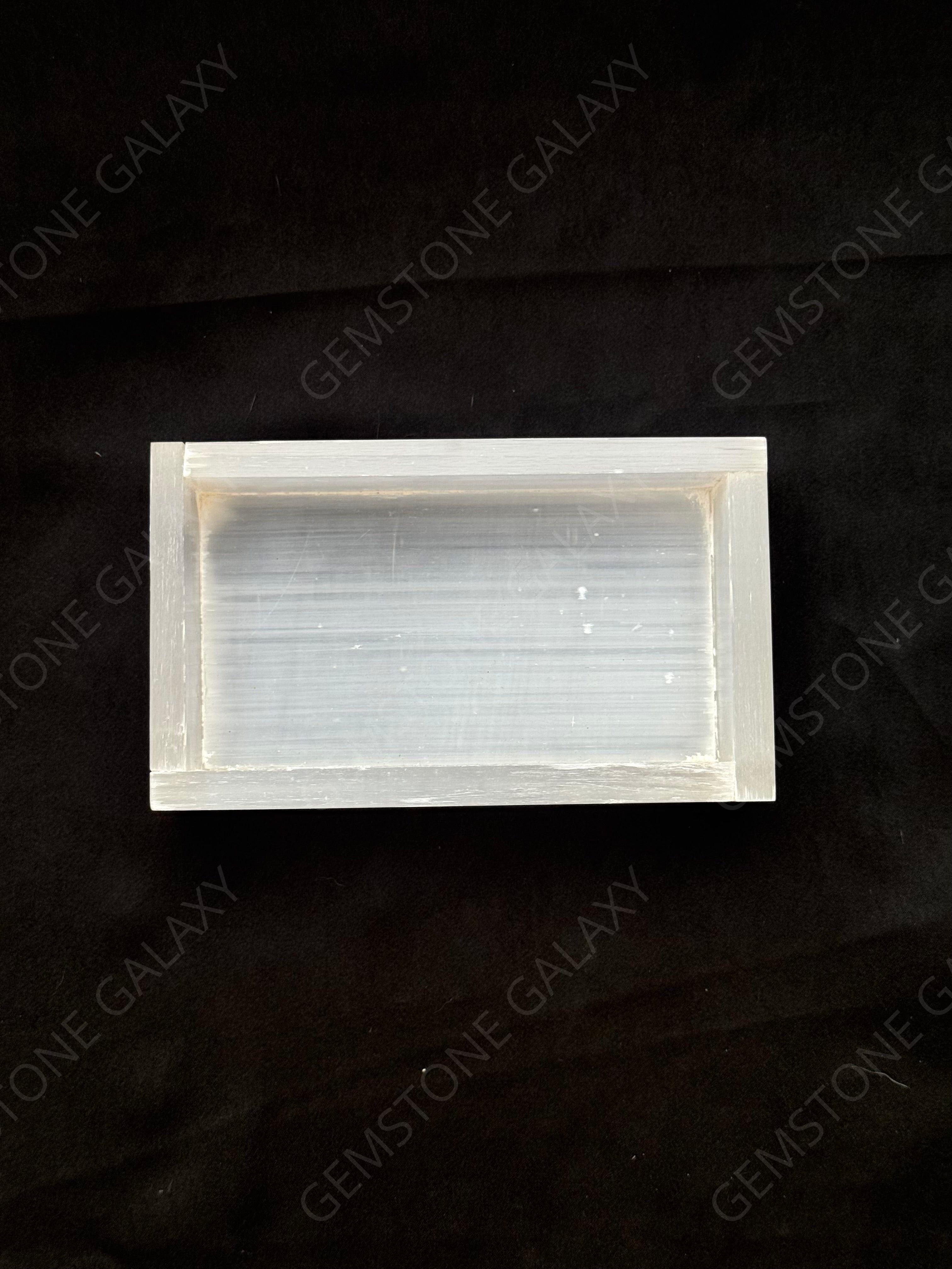 Rectangular Selenite Tray for Charging