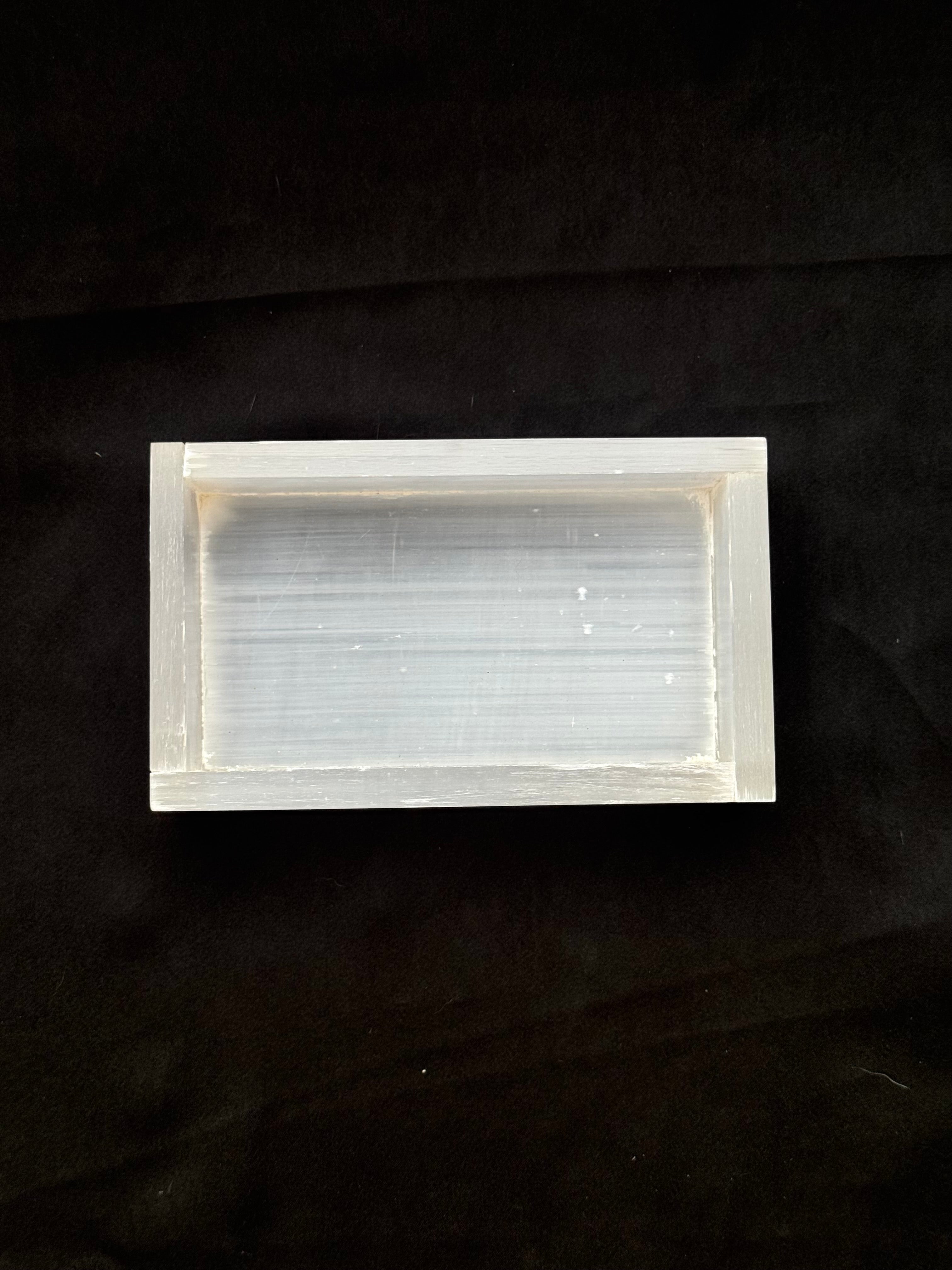 Rectangular Selenite Tray for Charging