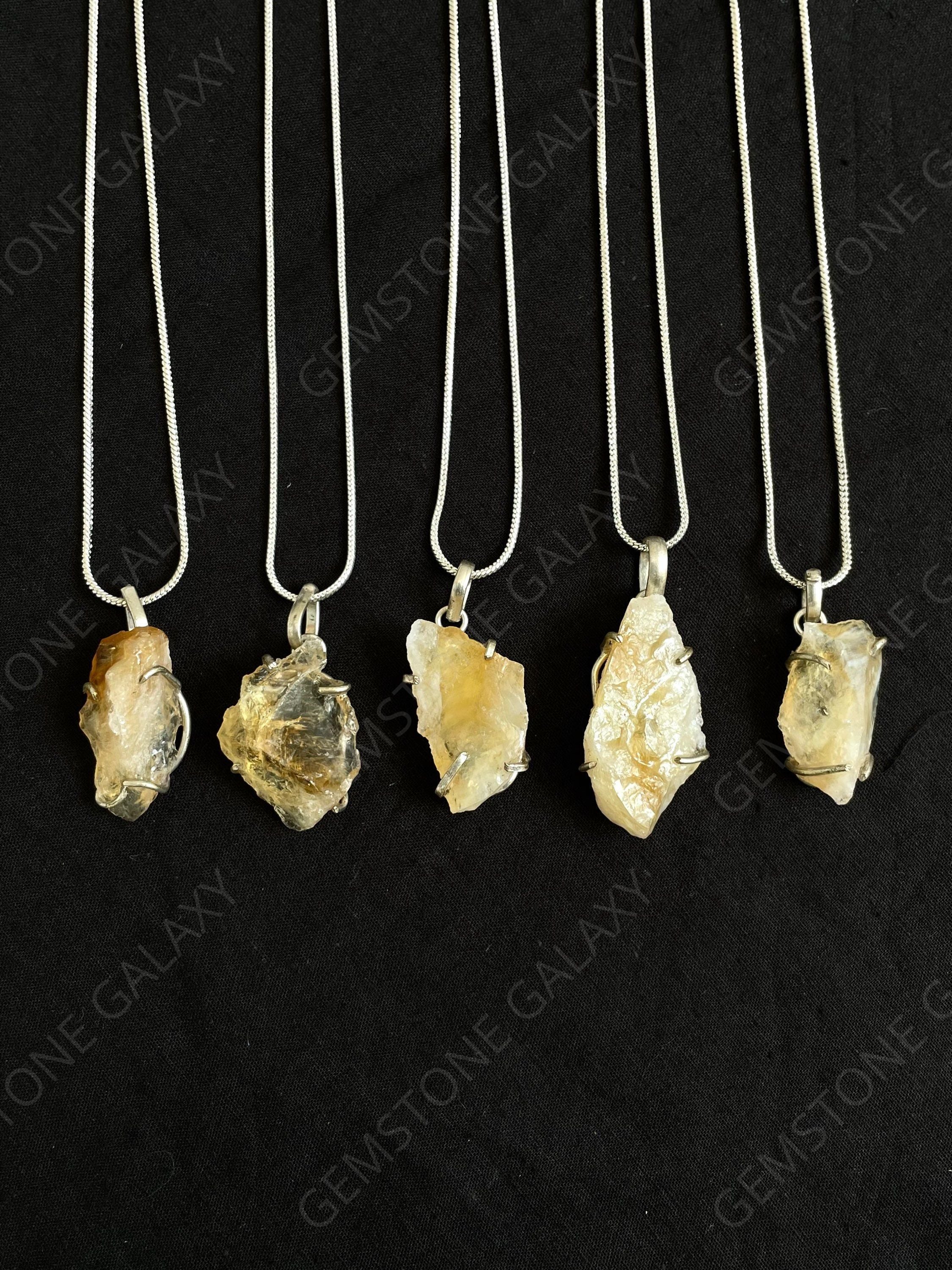 Raw Citrine Pendant