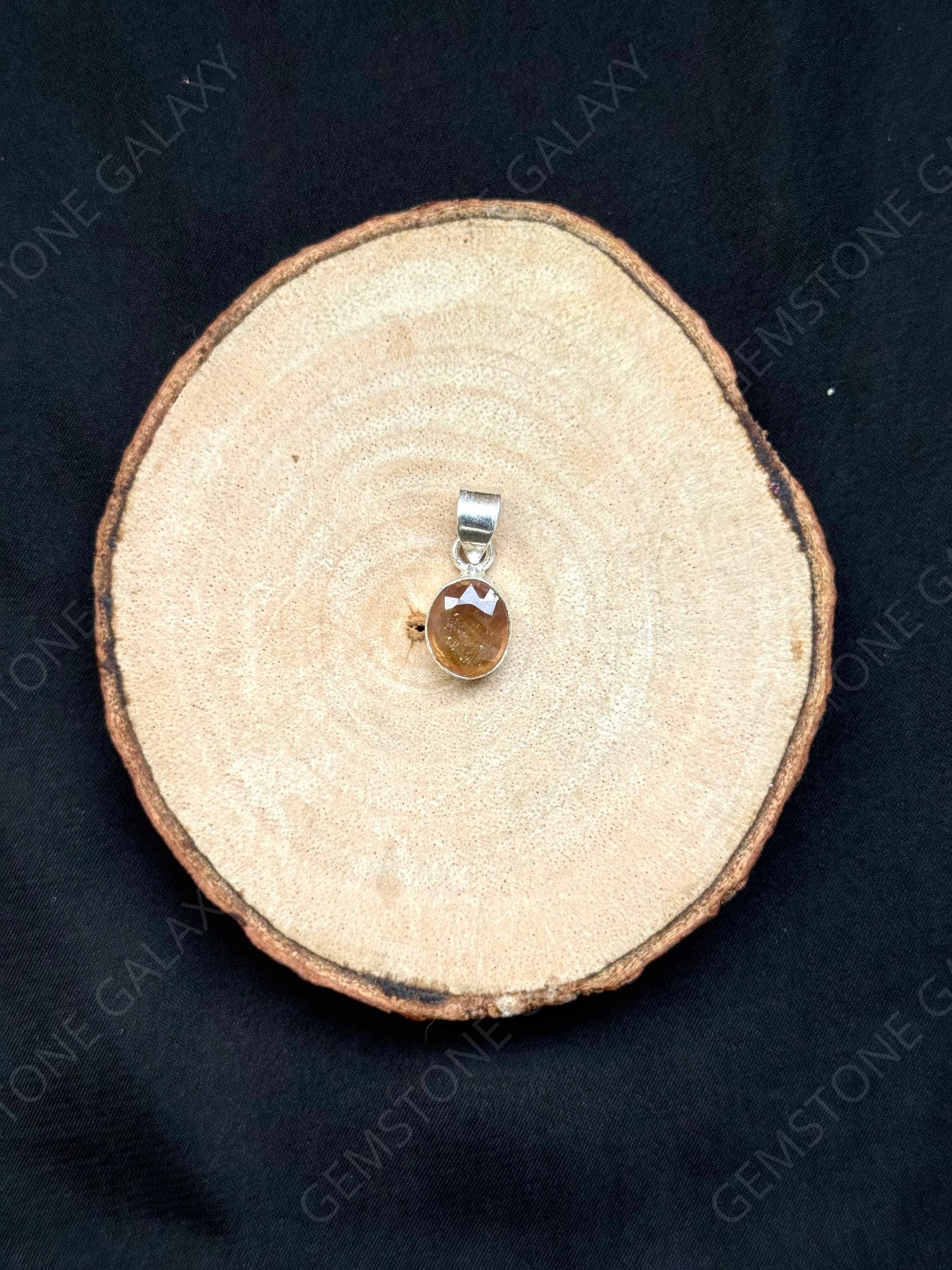 Yellow Sapphire (Pukhraj) Pendant