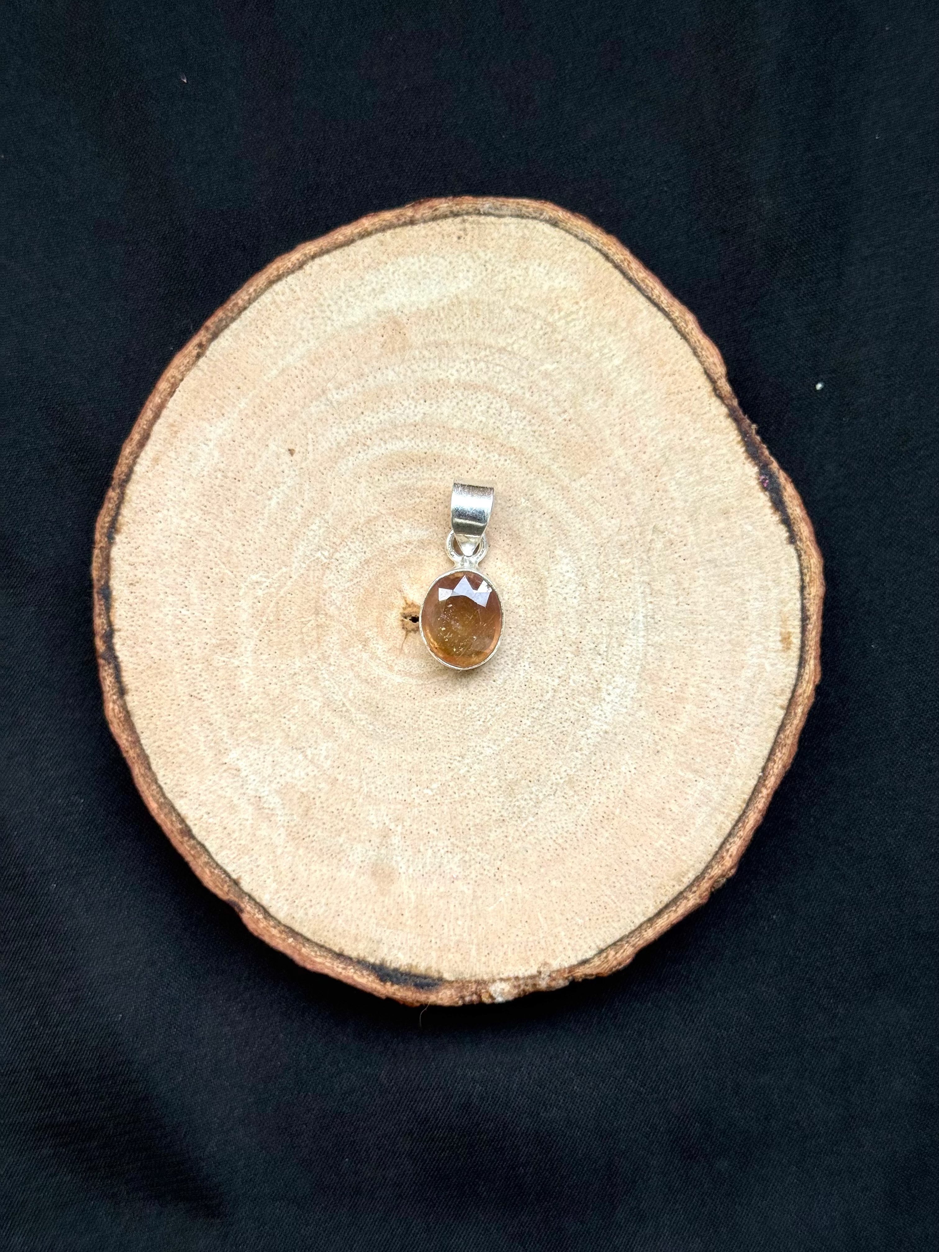 Yellow Sapphire (Pukhraj) Pendant