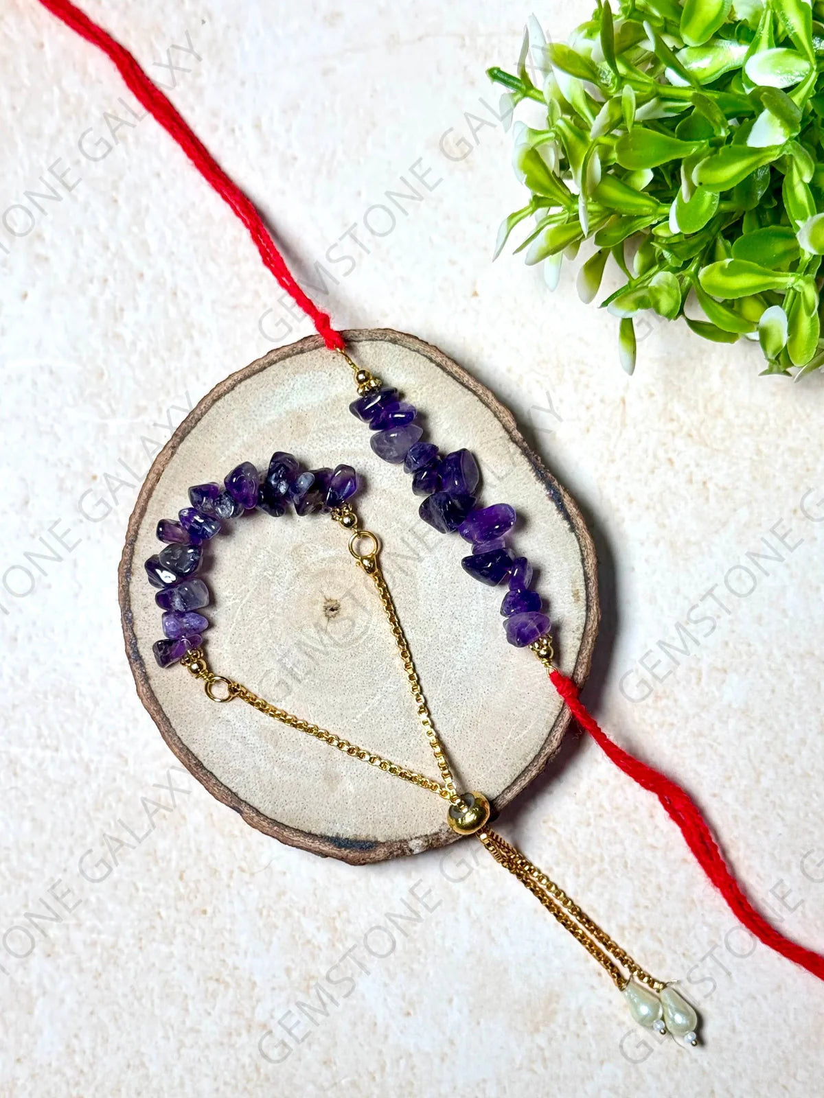 Amethyst Chips Rakhi